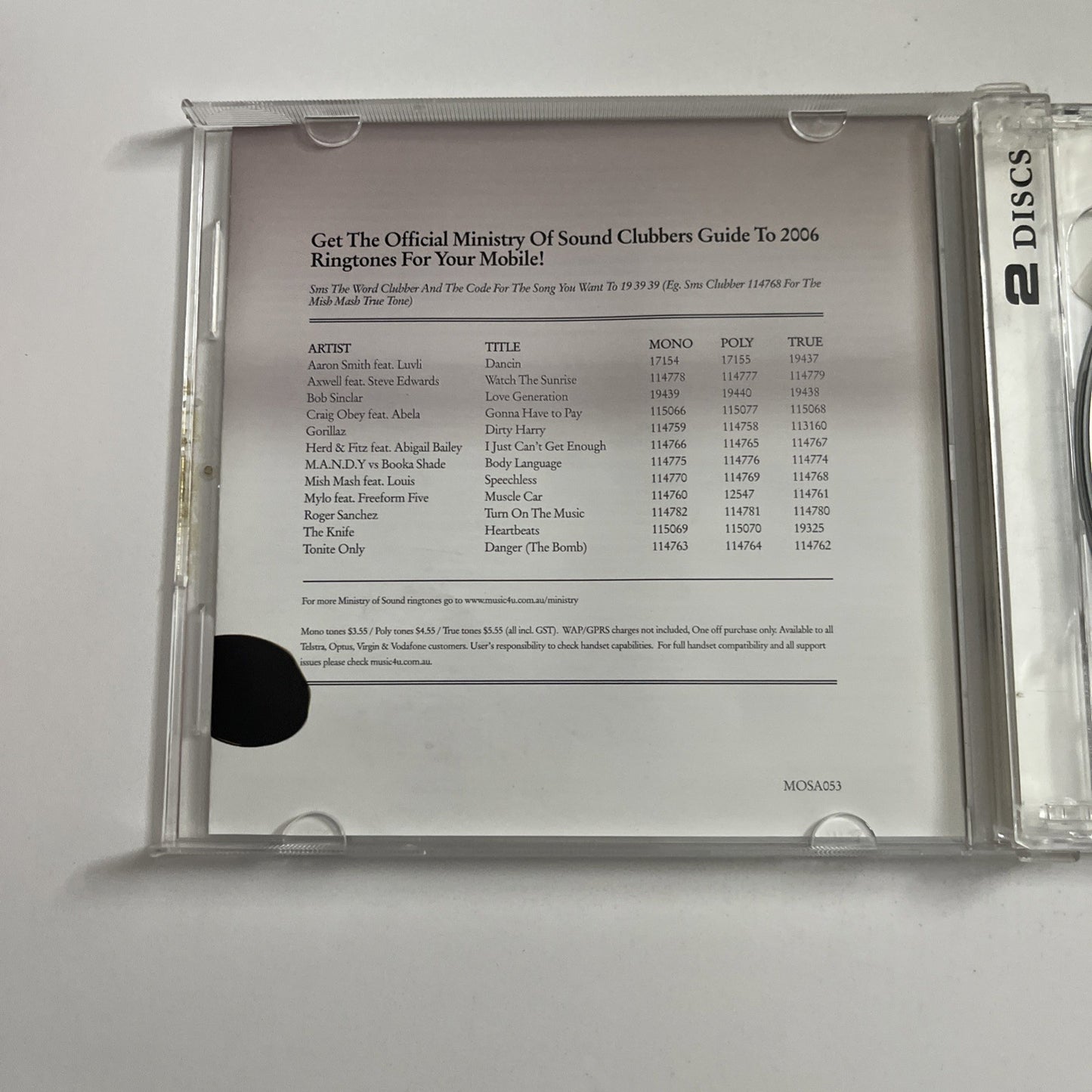Goodwill, Axwell – Clubbers Guide To 2006 (CD, 2006) Australasia 2-Disc MOSA053