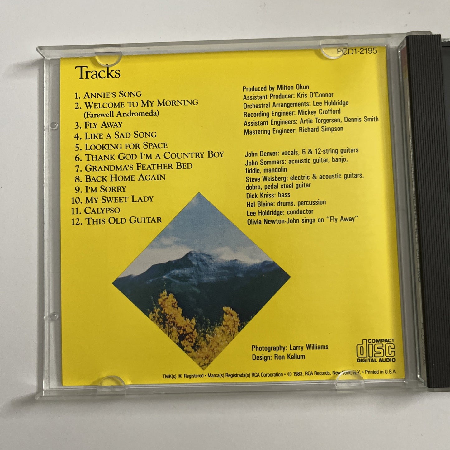 John Denver – John Denver's Greatest Hits, Volume Two (CD, 1983) US PCD1-2195
