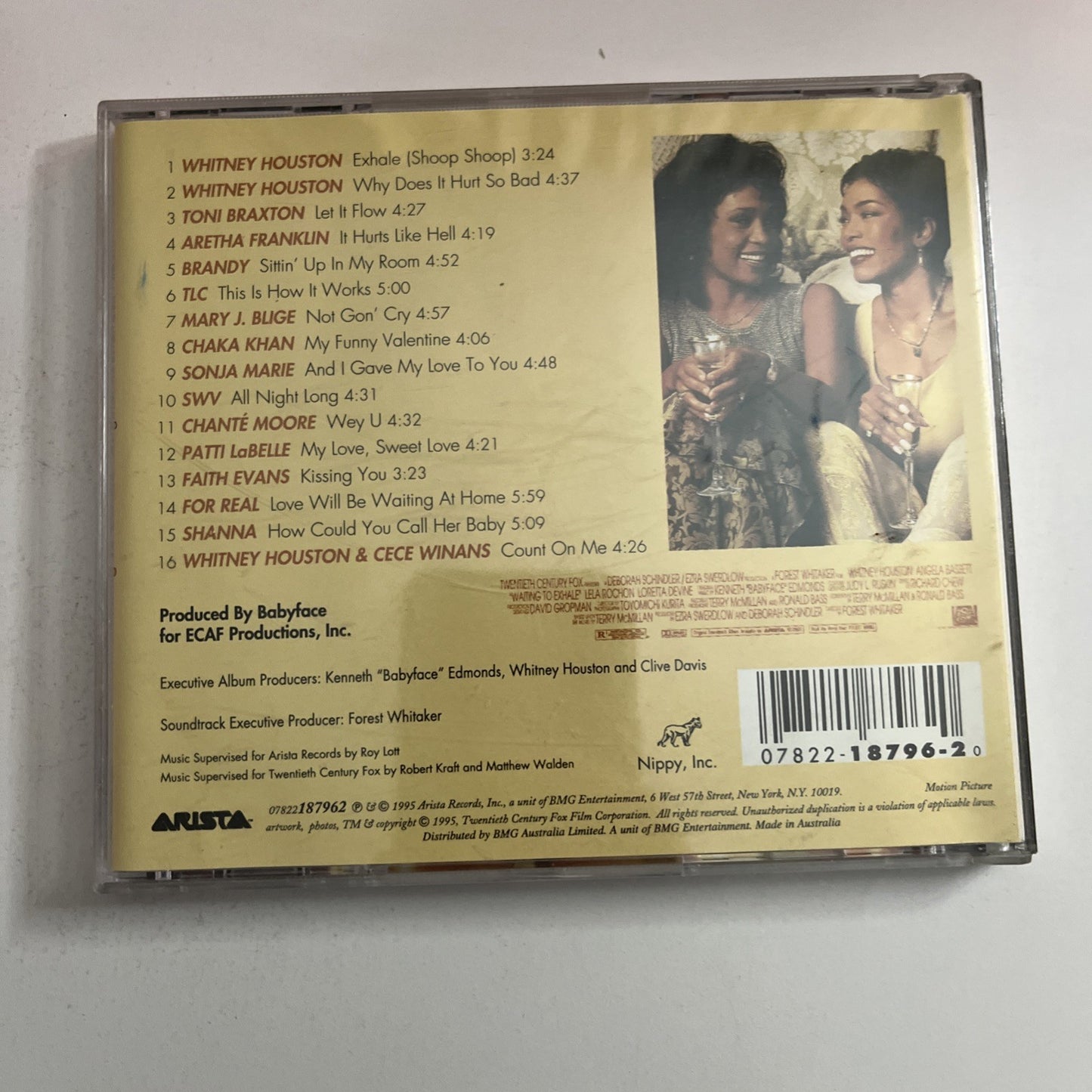 Waiting To Exhale (Original Soundtrack Album) (CD, 1995) Australia 07822187962