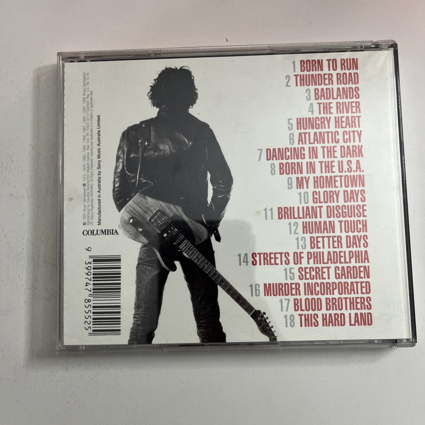 Bruce Springsteen – Greatest Hits (CD, 1995) Australia 478555 2