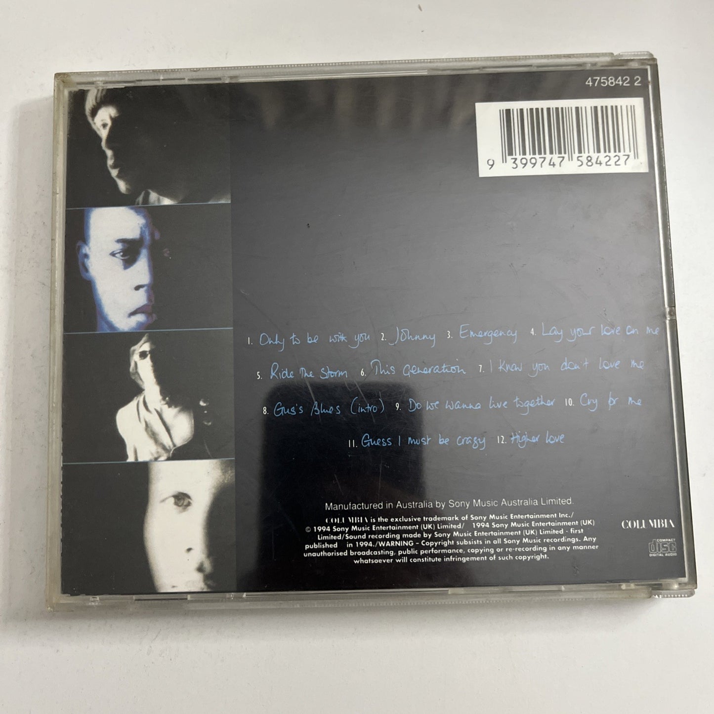 Roachford – Permanent Shade Of Blue (CD, 1994) Australia 475842 2