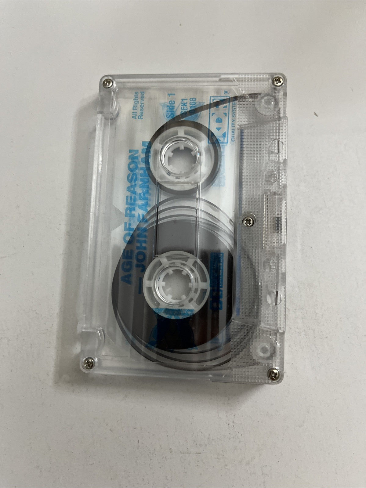 John Farnham – Age Of Reason (Cassette, 1988) Australasia SFK1 0168