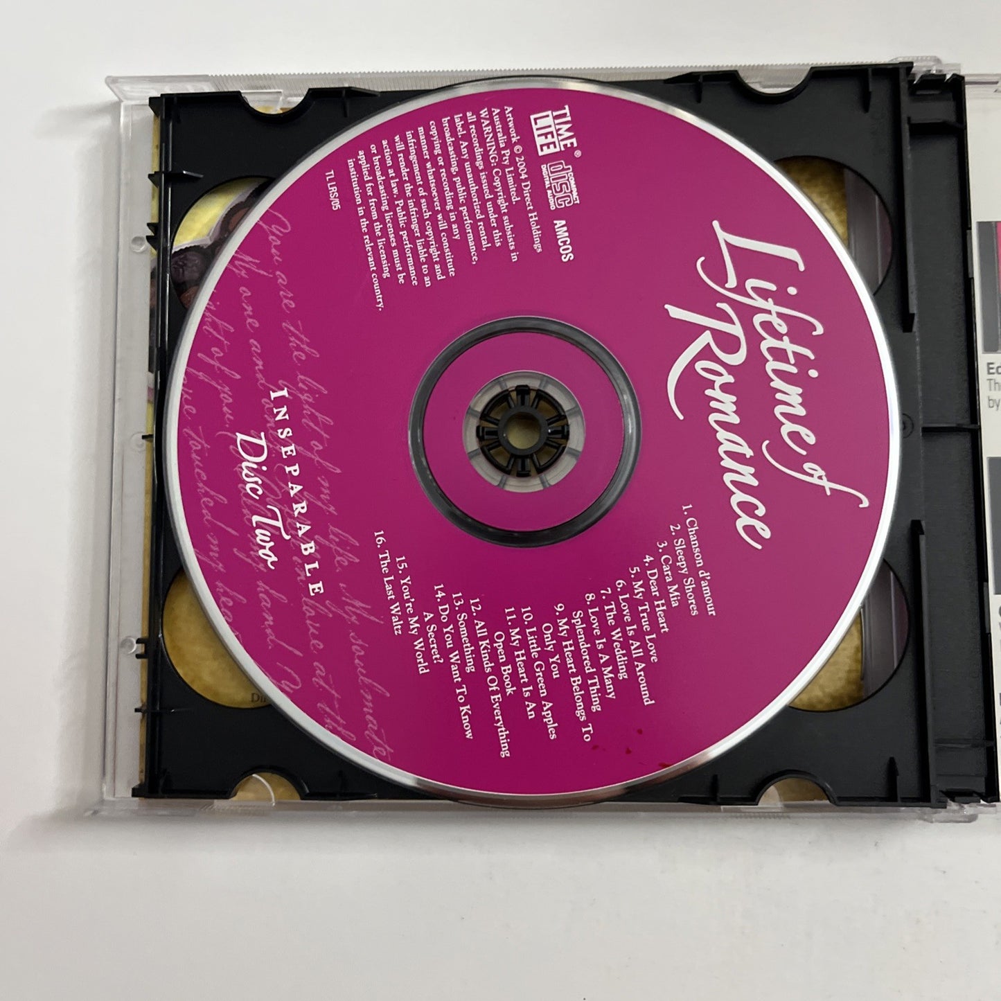 Lifetime Of Romance - Inseparable (CD, 2004) Australia 2-Disc TL LRS/05