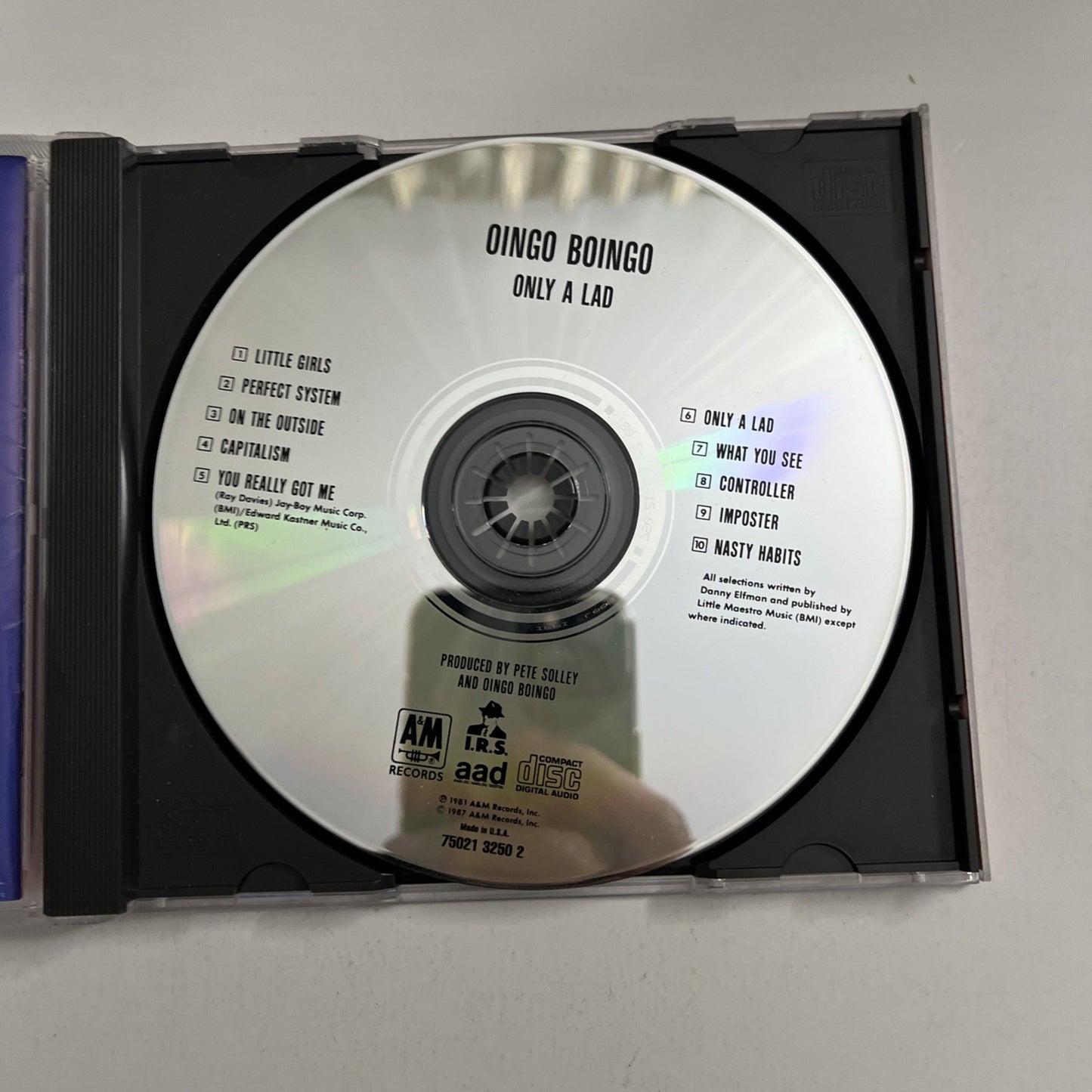 Oingo Boingo – Only A Lad (CD, 1987) US CD 3250