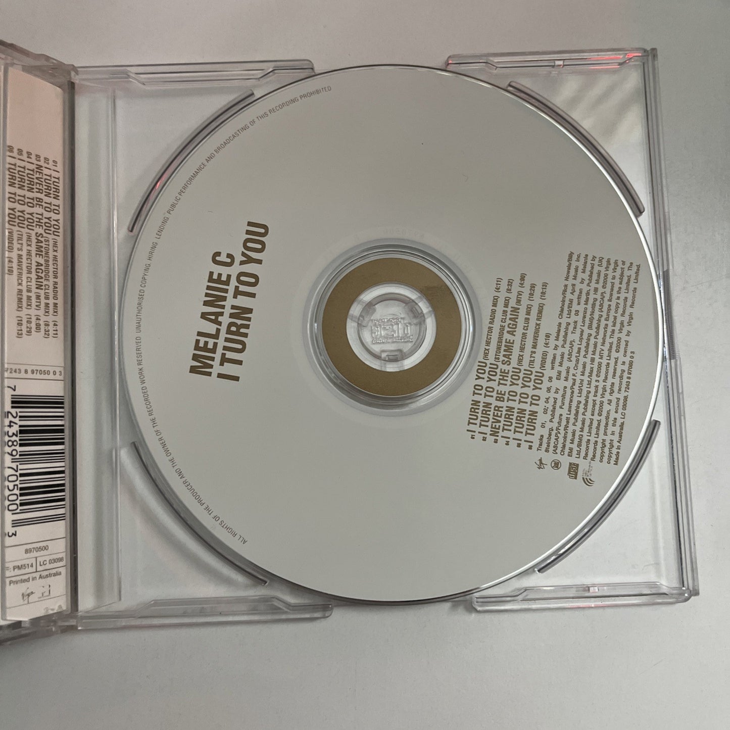 Melanie C – I Turn To You (CD, 2000) Australasia Single Enhanced