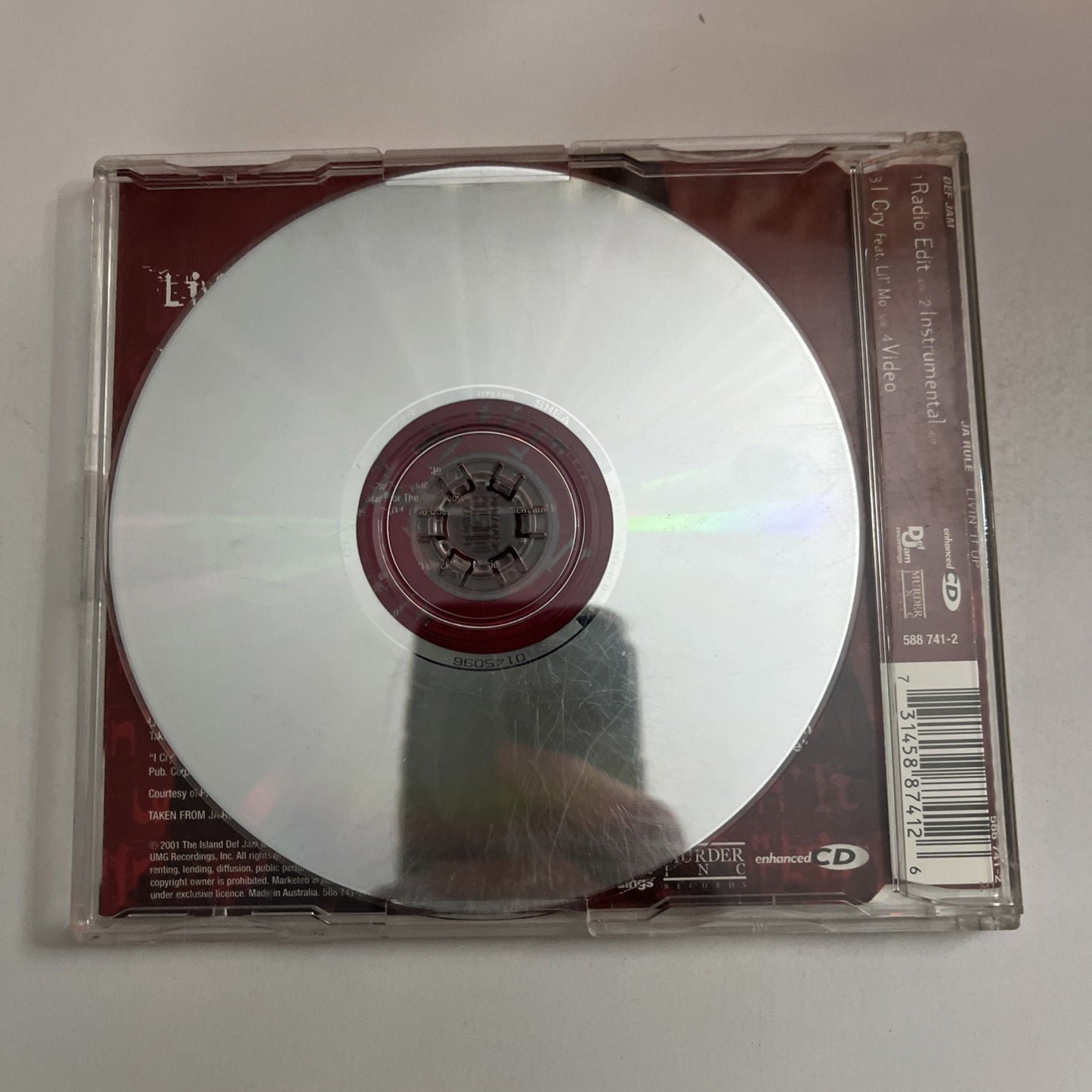 Ja Rule – Livin' It Up (CD, 2001) Australasia Enhanced Single 588 741-2