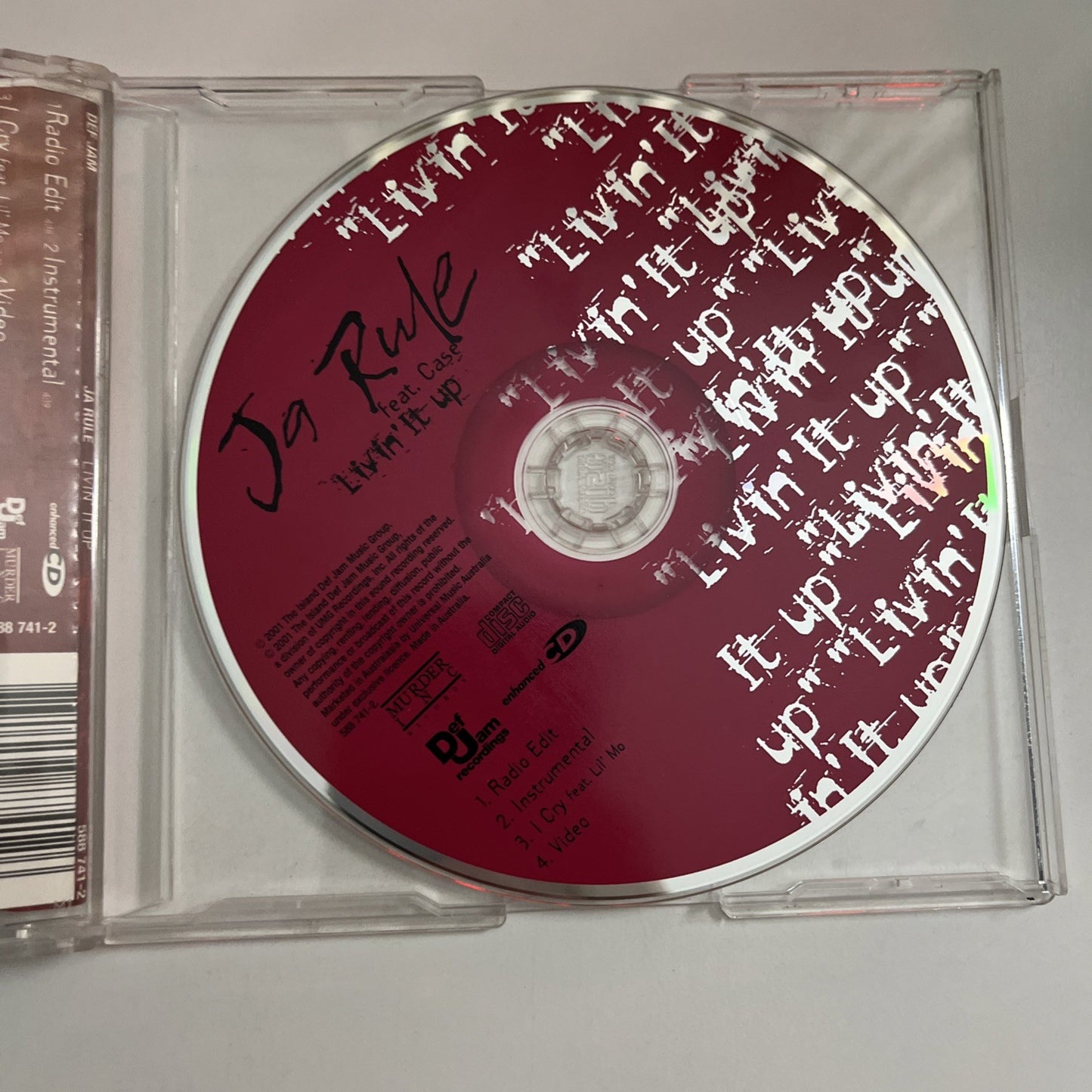 Ja Rule – Livin' It Up (CD, 2001) Australasia Enhanced Single 588 741-2