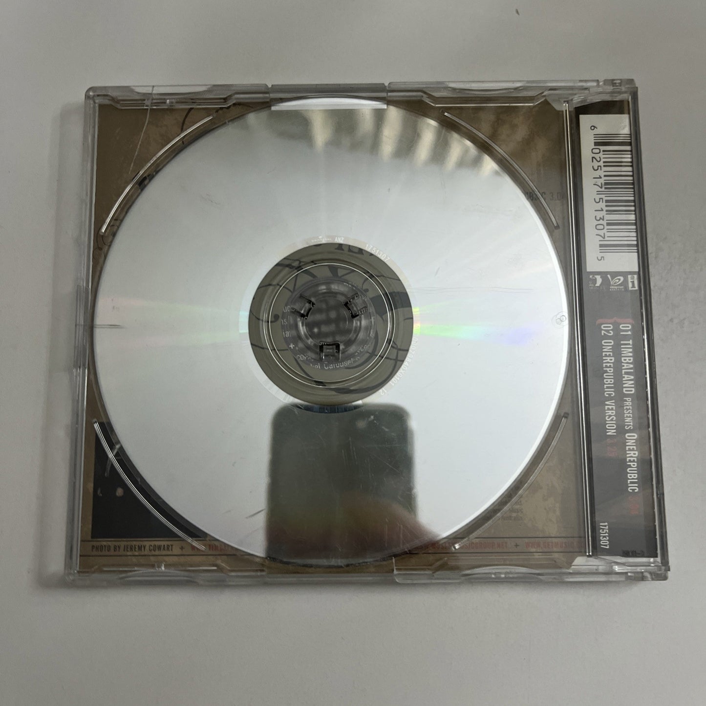 Timbaland, OneRepublic – Apologize (CD, 2007) Australasia Single 1751307