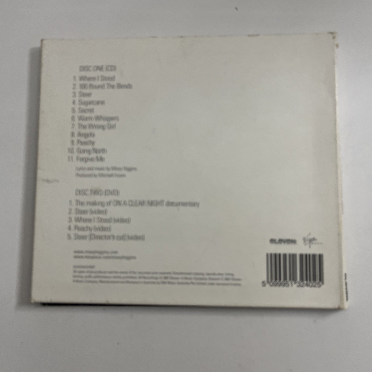 Missy Higgins – On A Clear Night (CD + DVD, 2007) Australia Digipak ELEVENCD70SP