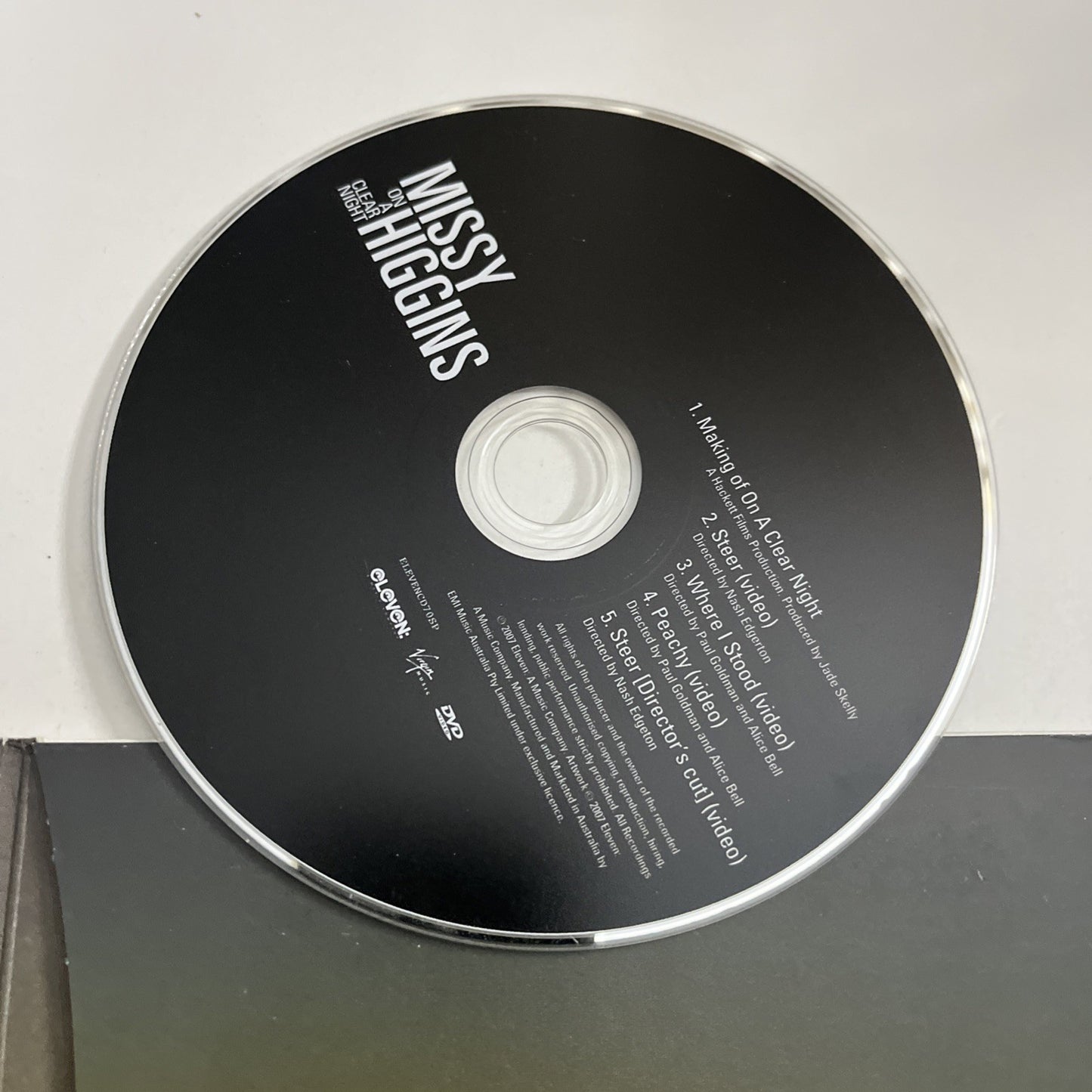 Missy Higgins – On A Clear Night (CD + DVD, 2007) Australia Digipak ELEVENCD70SP