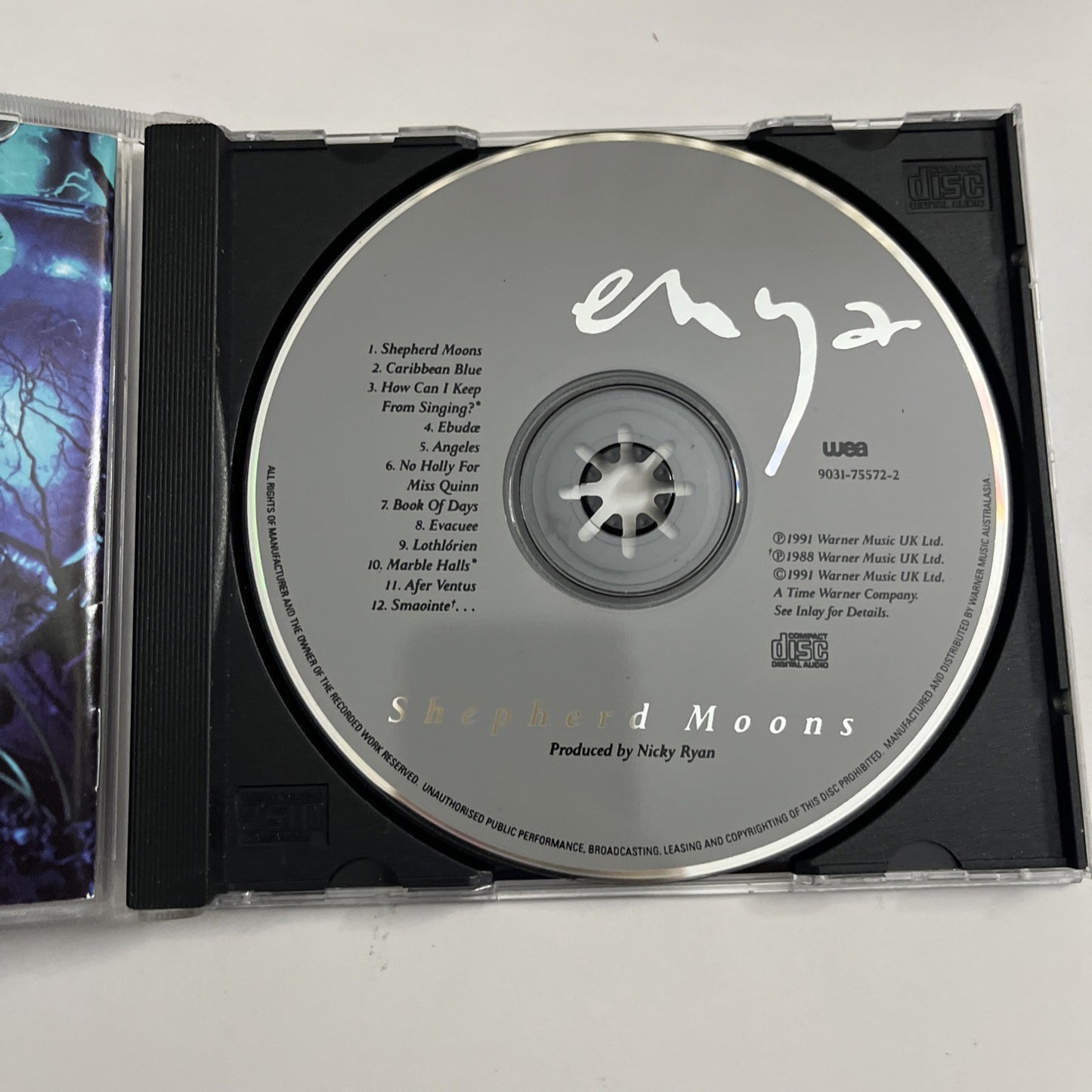 Enya – Shepherd Moons (CD, 1991) Australasia 9031-75572-2