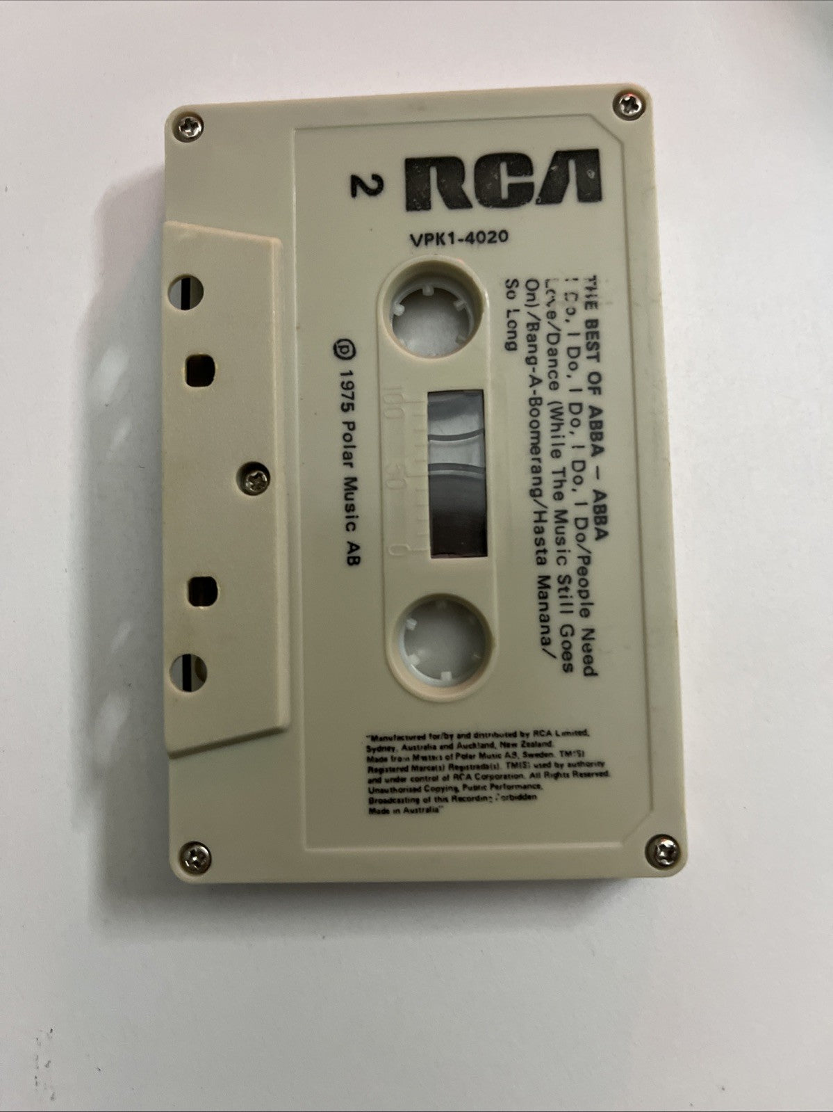 ABBA – The Best Of ABBA (Cassette, 1975) Australia & New Zealand VPK1-4020