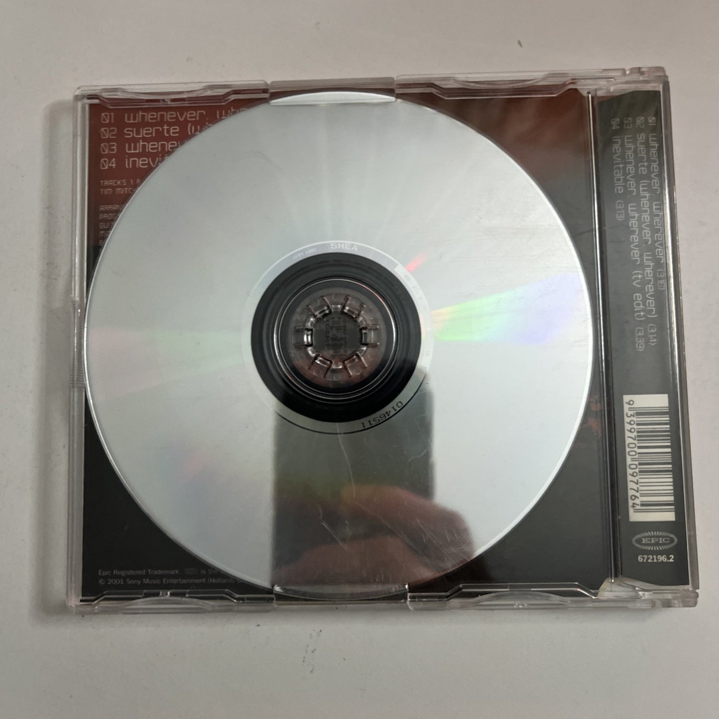 Shakira – Whenever, Wherever (CD, 2001) Australia & New Zealand 672196.2