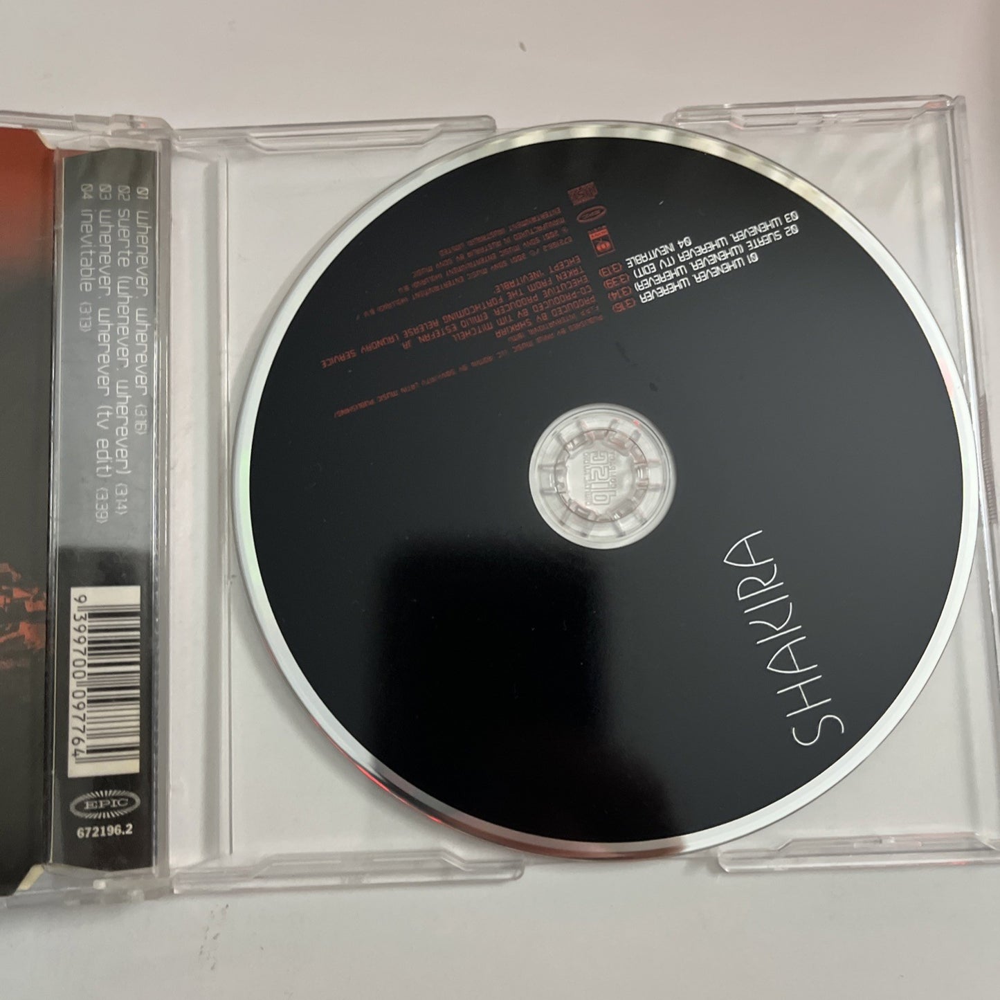 Shakira – Whenever, Wherever (CD, 2001) Australia & New Zealand 672196.2