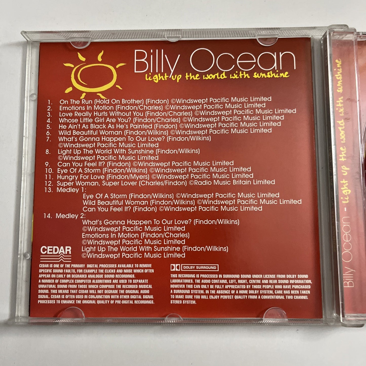 Billy Ocean – Light Up The World With Sunshine (CD, 2005) UK GFS133