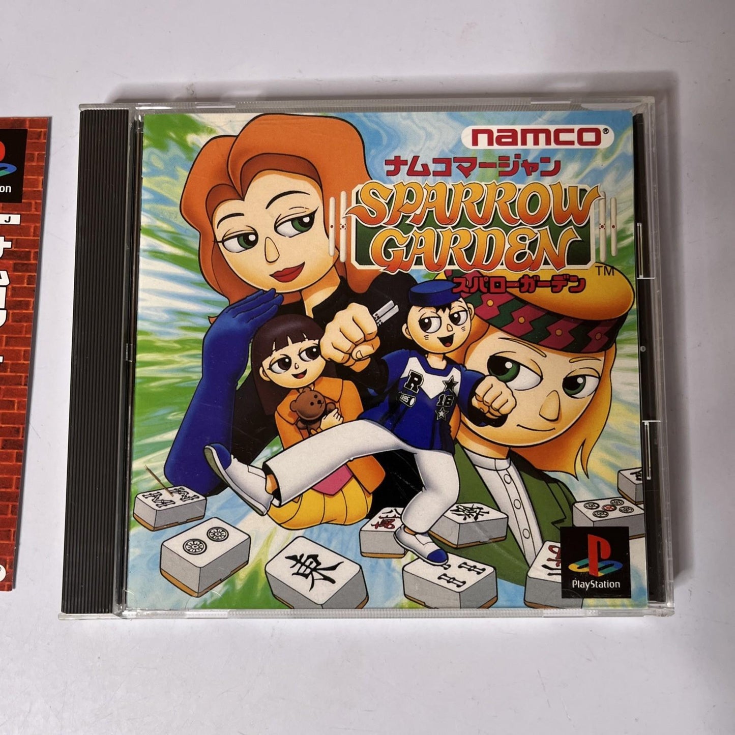 Namco Mahjong Sparrow Garden PS1 Sony PlayStation NTSC-J JAPAN Game Complete