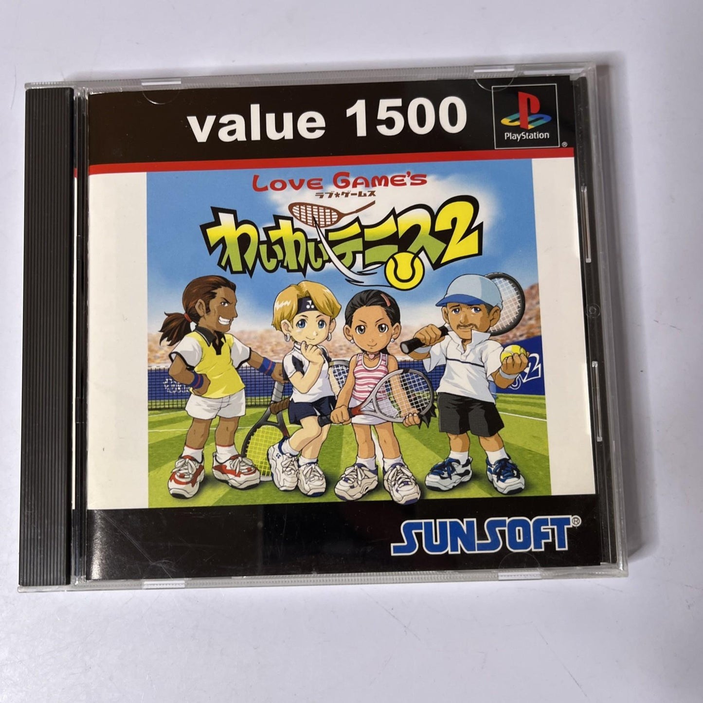 Love Games Wa Wa Tennis 2 PS1 Sony PlayStation NTSC-J JAPAN Game Complete