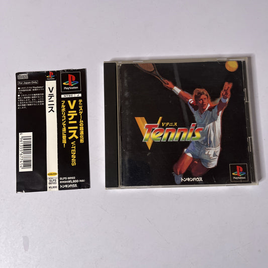 V-Tennis PS1 Sony PlayStation NTSC-J JAPAN 1995 Game Complete