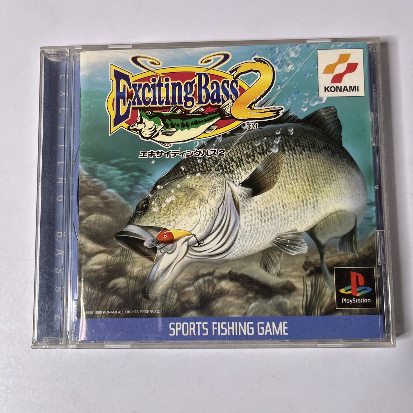 Exciting Bass 2 PS1 Sony PlayStation NTSC-J JAPAN Fishing Konami Game