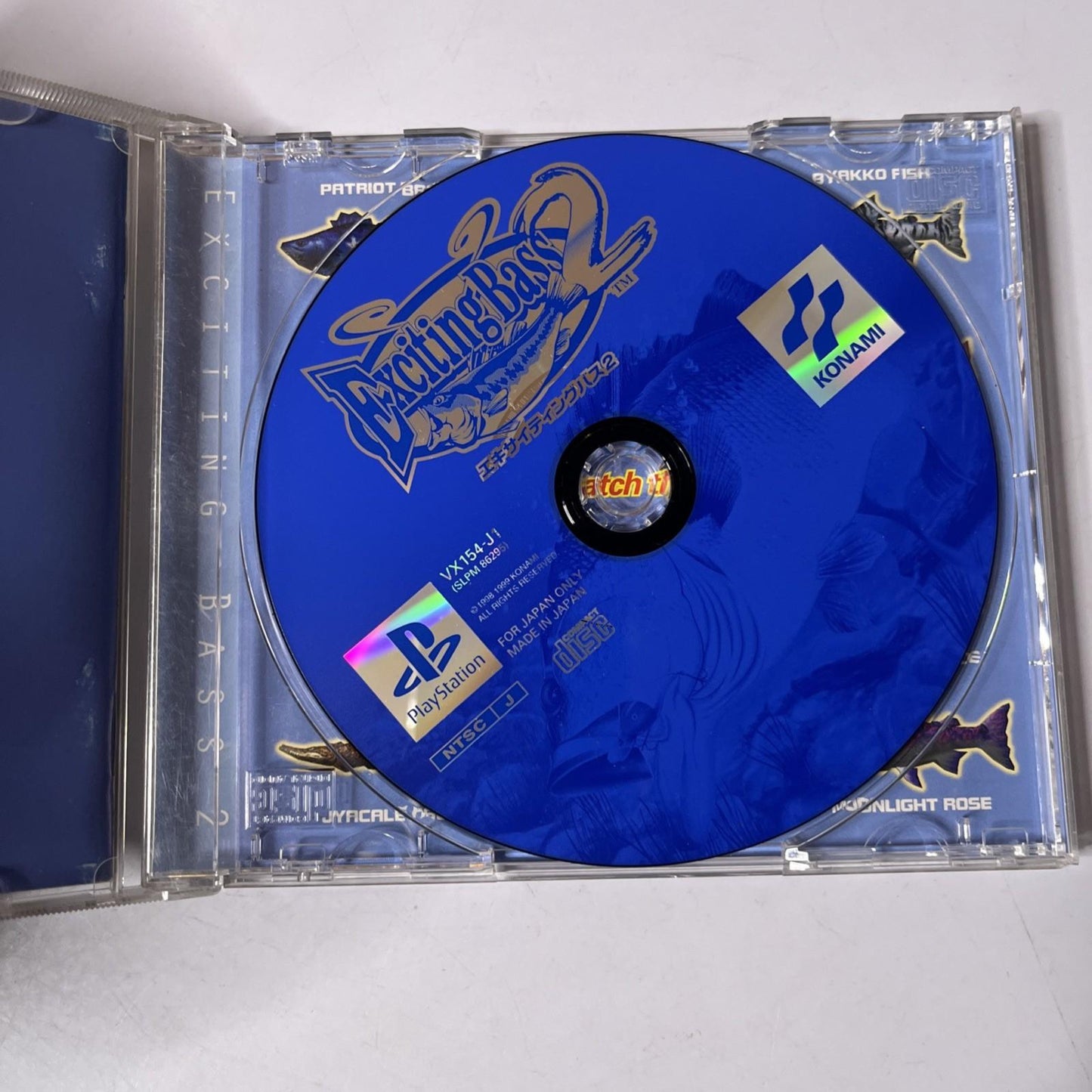 Exciting Bass 2 PS1 Sony PlayStation NTSC-J JAPAN Fishing Konami Game