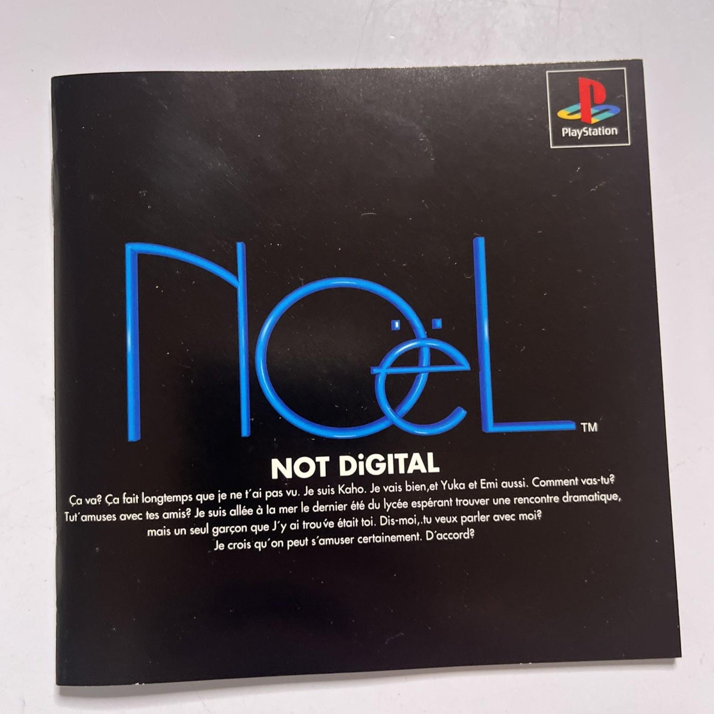 Noel Not Digital PS1 Sony PlayStation NTSC-J JAPAN 1996 Game
