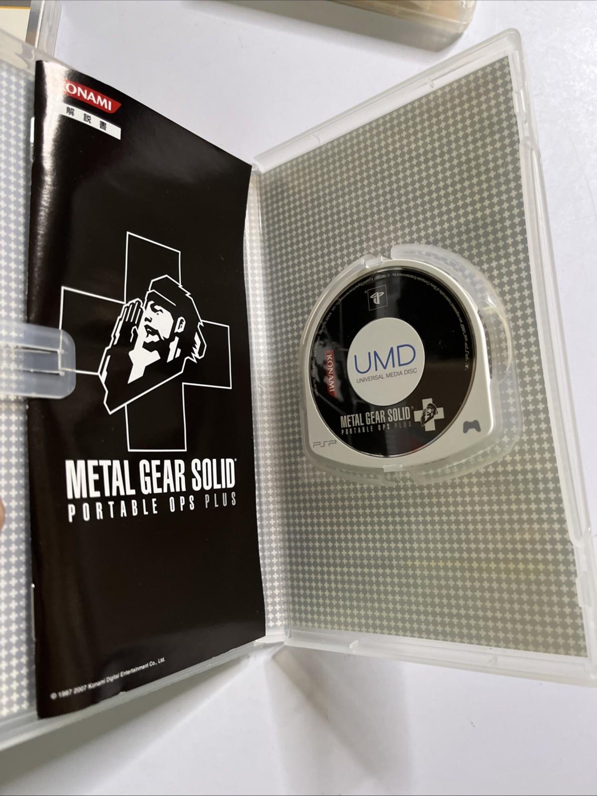 Metal Gear Solid: Peace Walker, Portable Ops + Ops Plus PSP JAPAN Complete