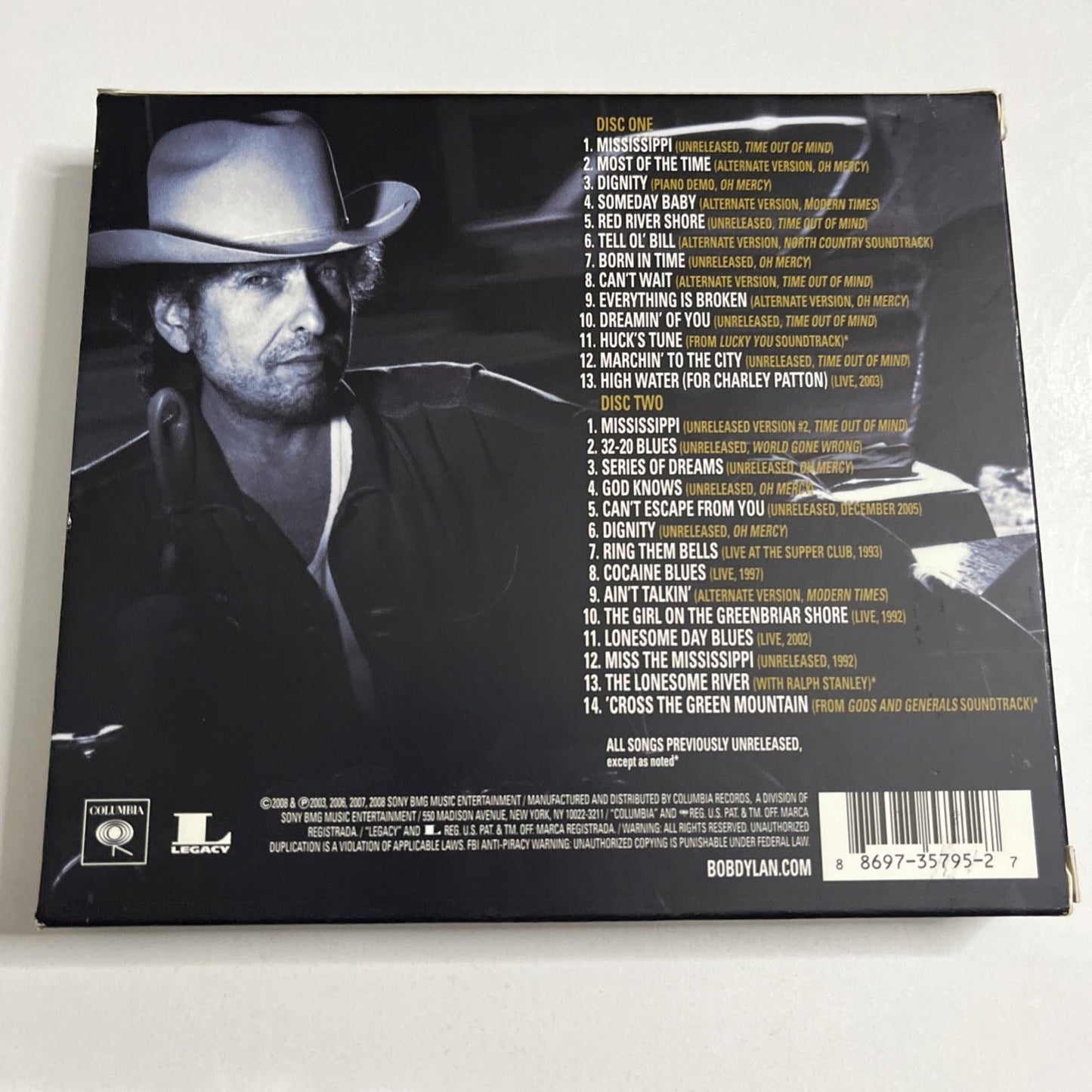 Bob Dylan – Tell Tale Signs (Rare And Unreleased 1989-2006) (CD, 2008) US 2-Disc