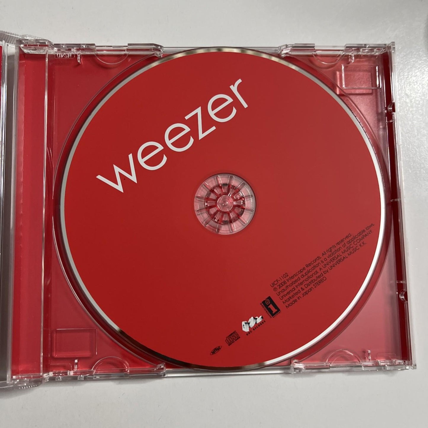 Weezer – Weezer Red Album (CD, 2008) Japan Obi First Edition UICF-1102