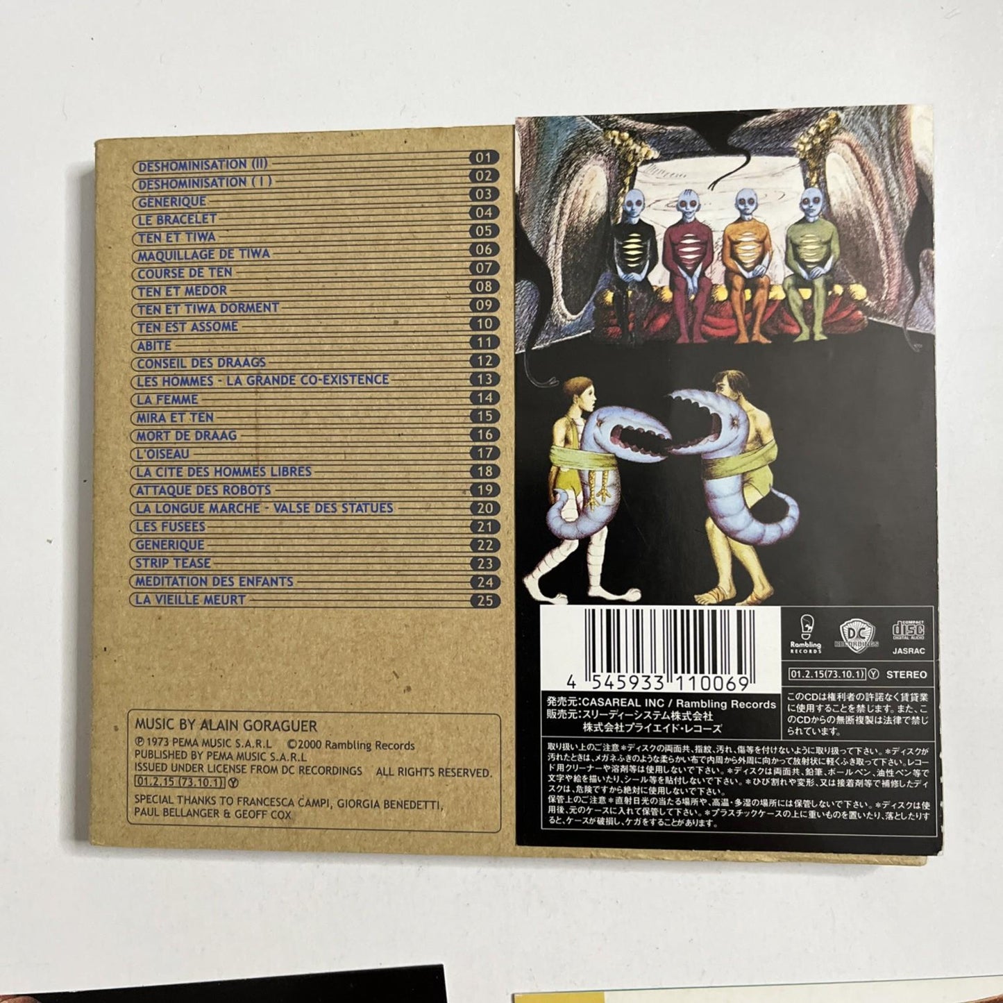 Alain Goraguer – La Planéte Sauvage Soundtrack (CD, 2001) Japan Obi Digipak