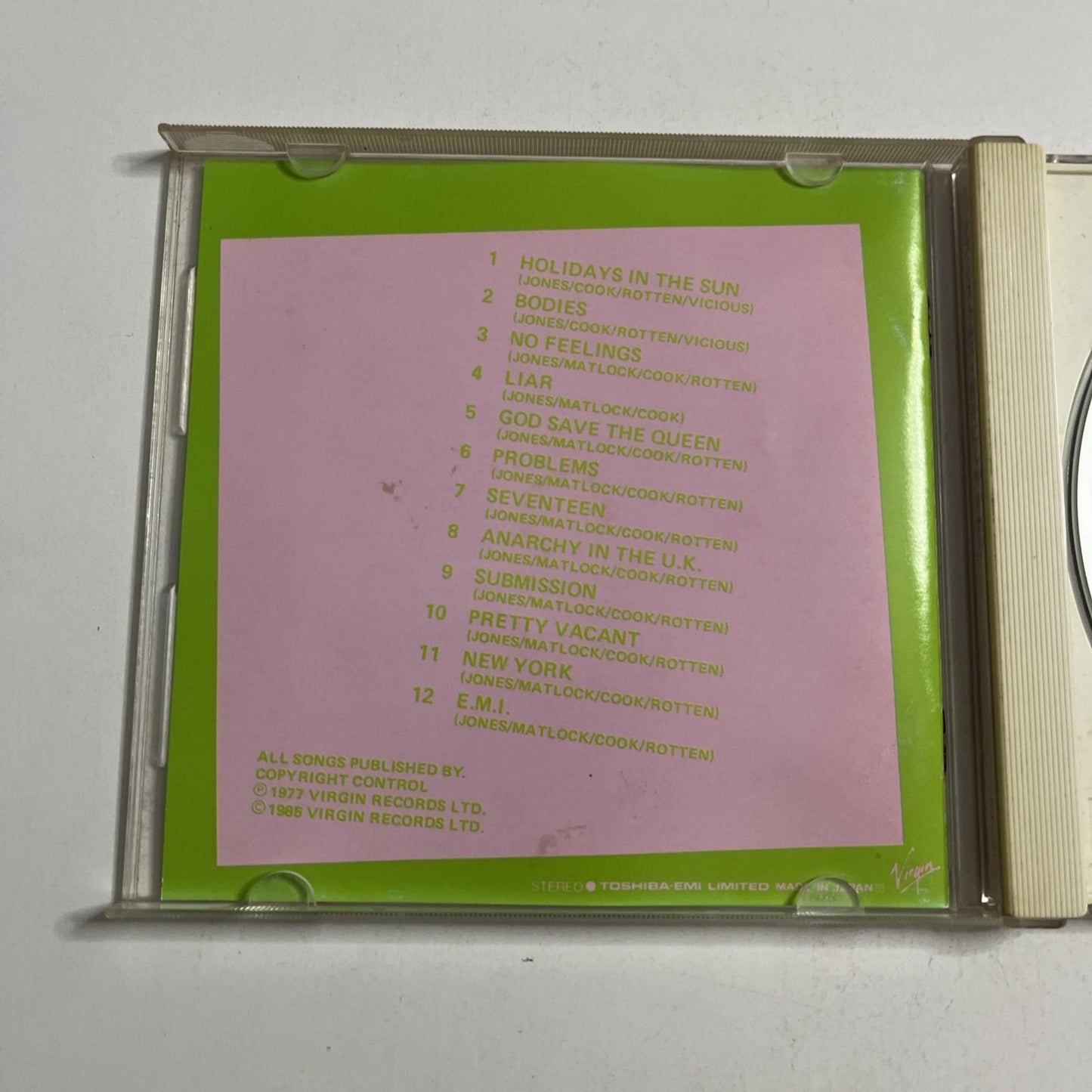 Sex Pistols – Never Mind The Bollocks Here's The Sex Pistols (CD, 1993) Japan