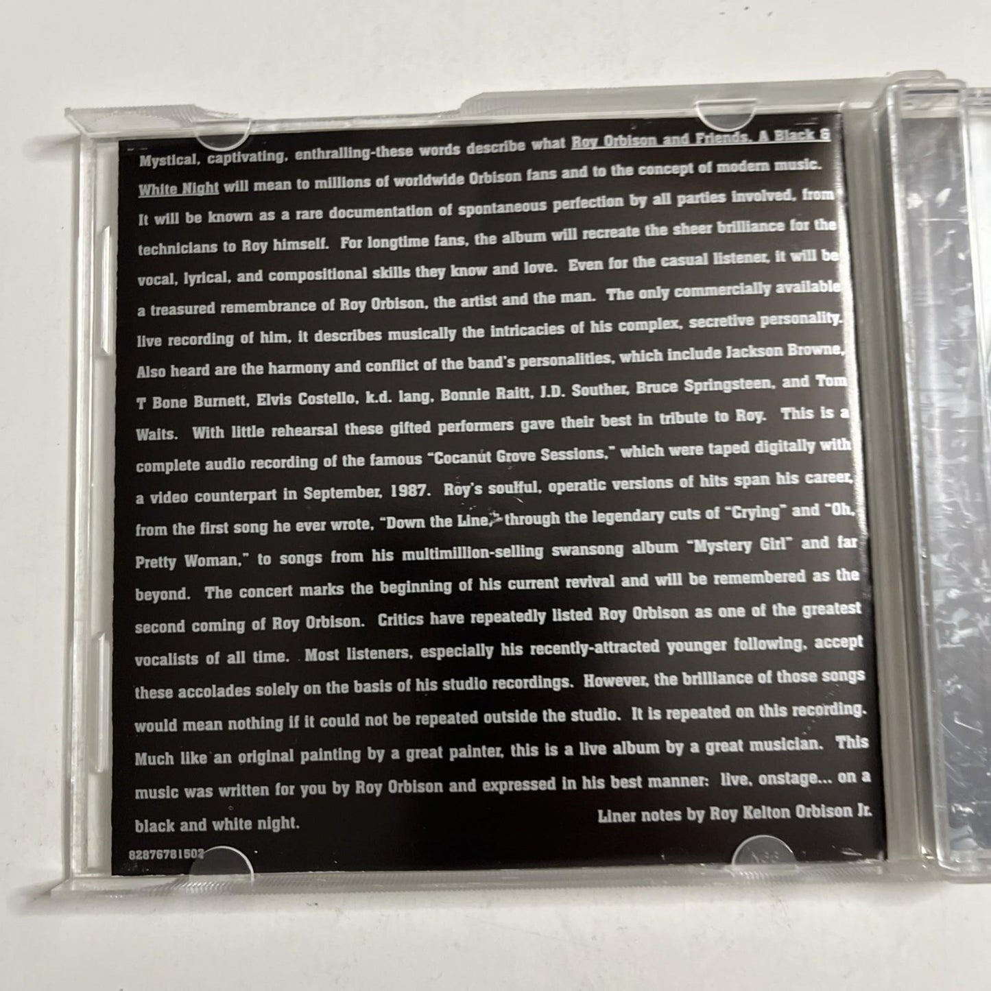 Roy Orbison – Black And White Night (CD, 2006) Australia 82876781502