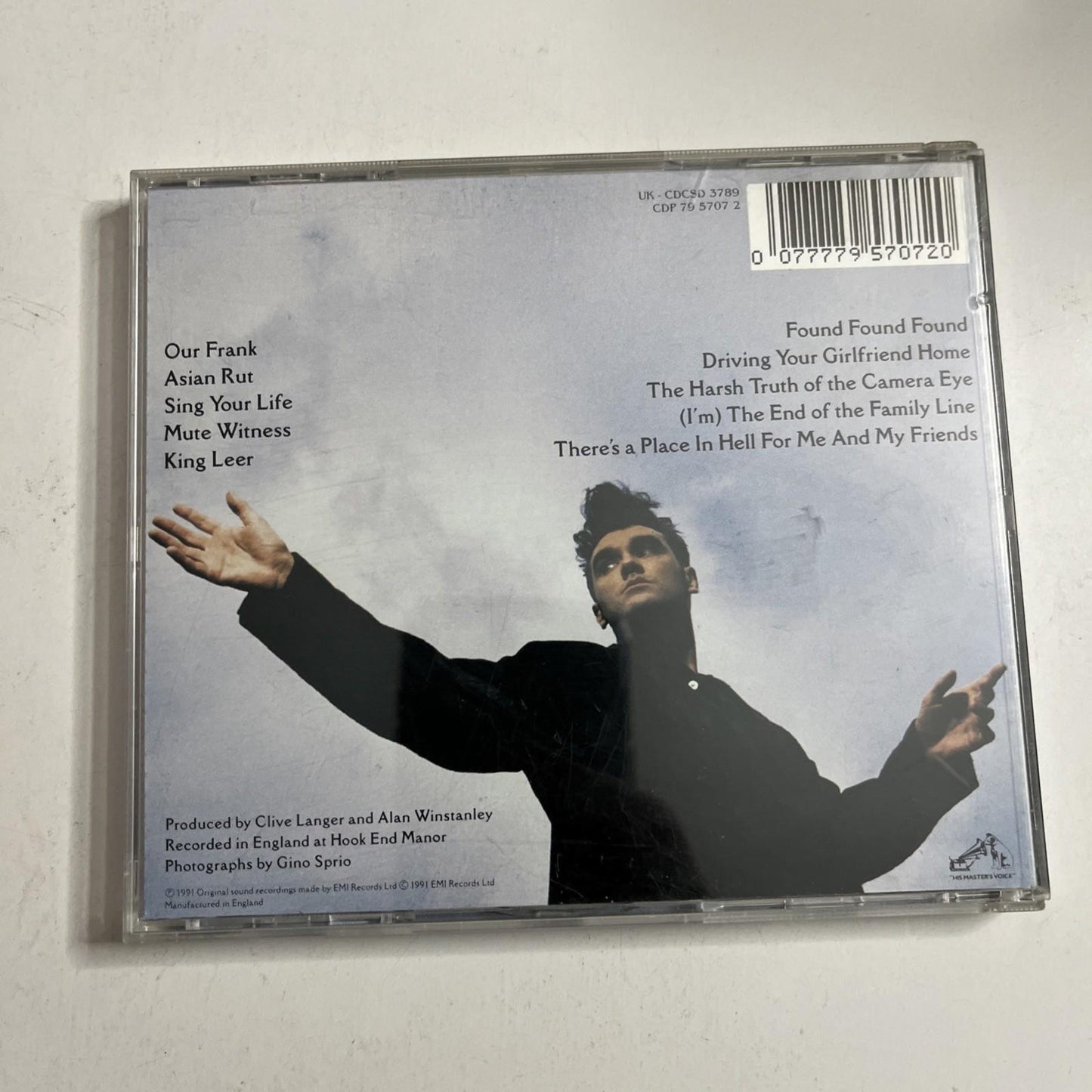 Morrissey – Kill Uncle (CD, 1991) UK CDCSD 3789