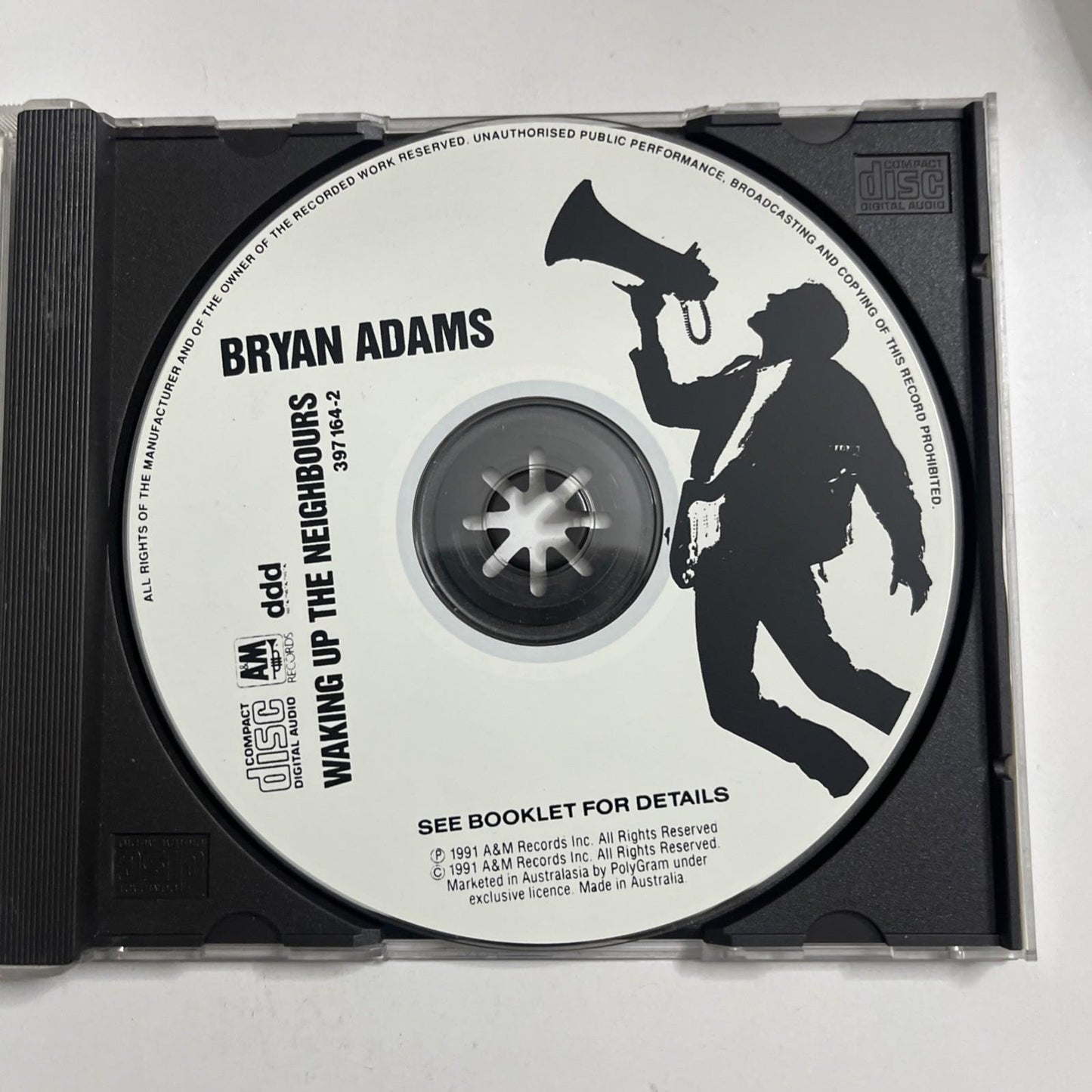 Bryan Adams – Waking Up The Neighbours (CD, 1991) Australasia 397 164-2