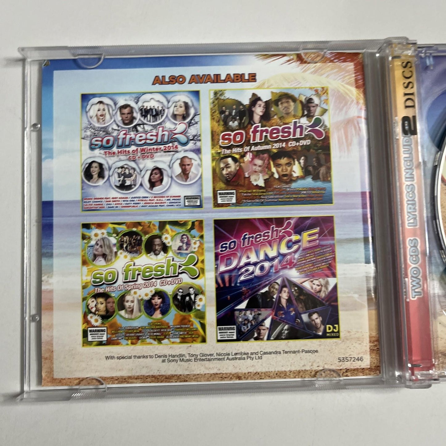 Various – So Fresh: The Hits Of Summer 2015 + The Best Of 2014 (CD, 2014) 2-Disc