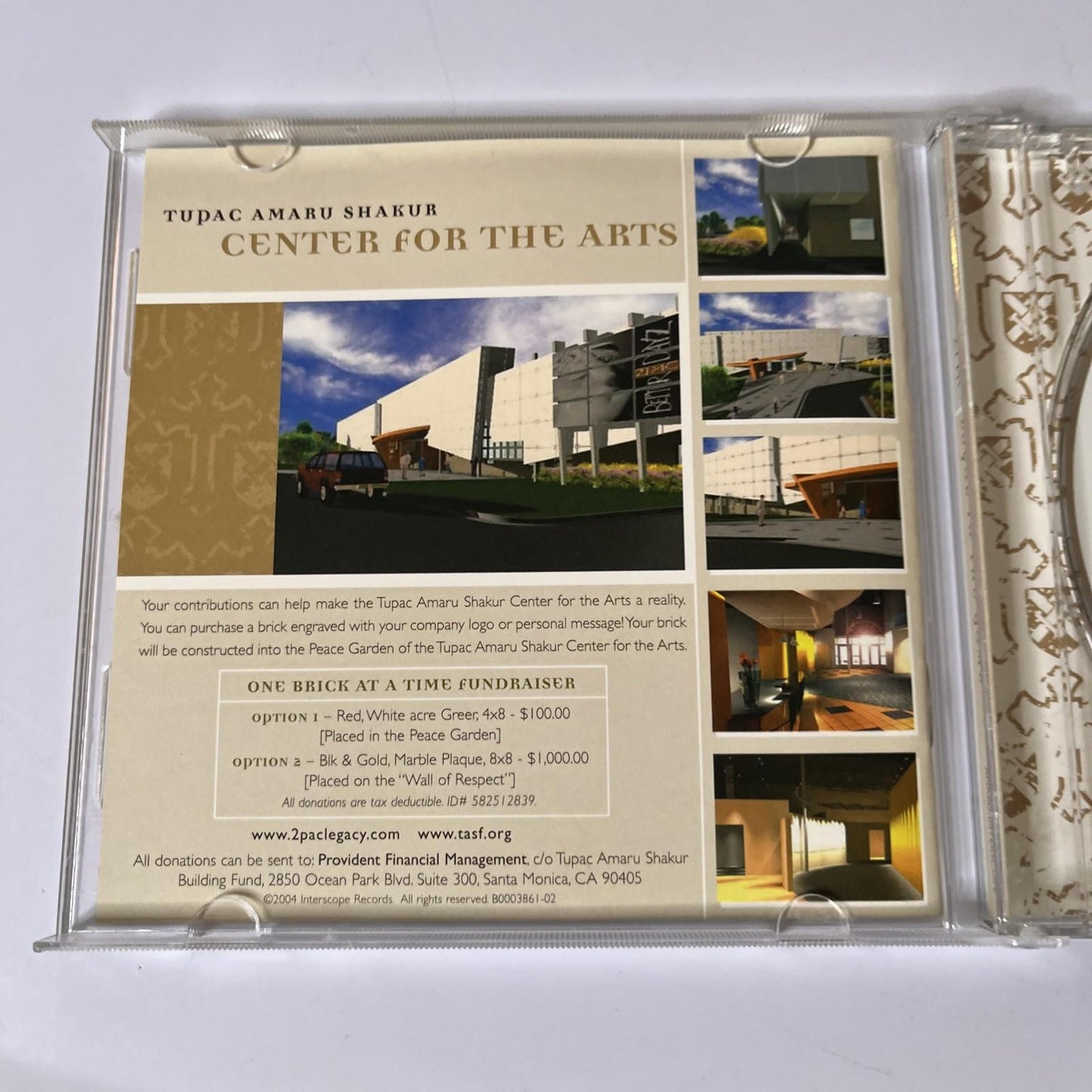 2Pac – Loyal To The Game (CD, 2004) USA & Canada B0003861-02