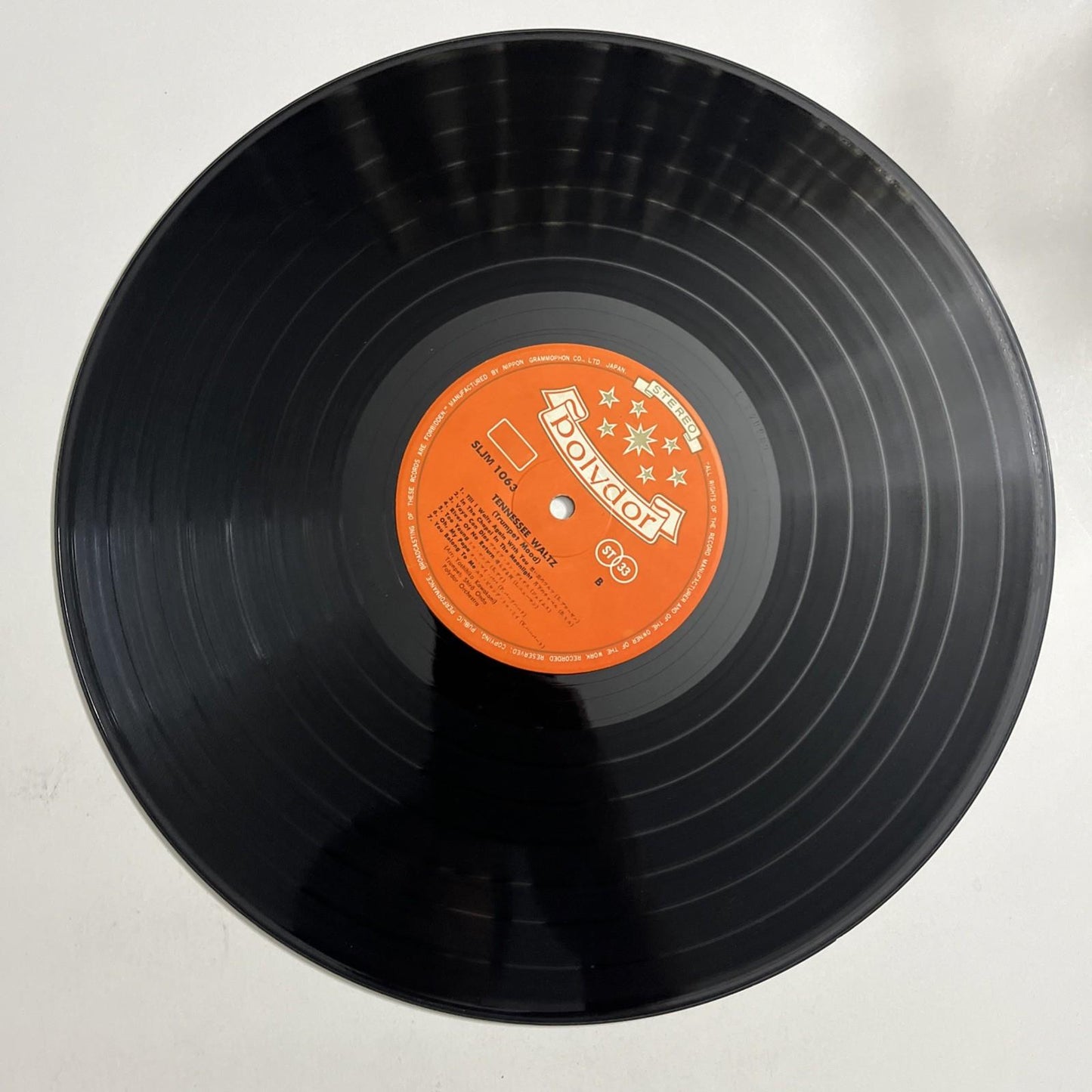 Shiro Onda, Polydor Orchestra – Tennessee Waltz (Vinyl) Japan SLJM 1063