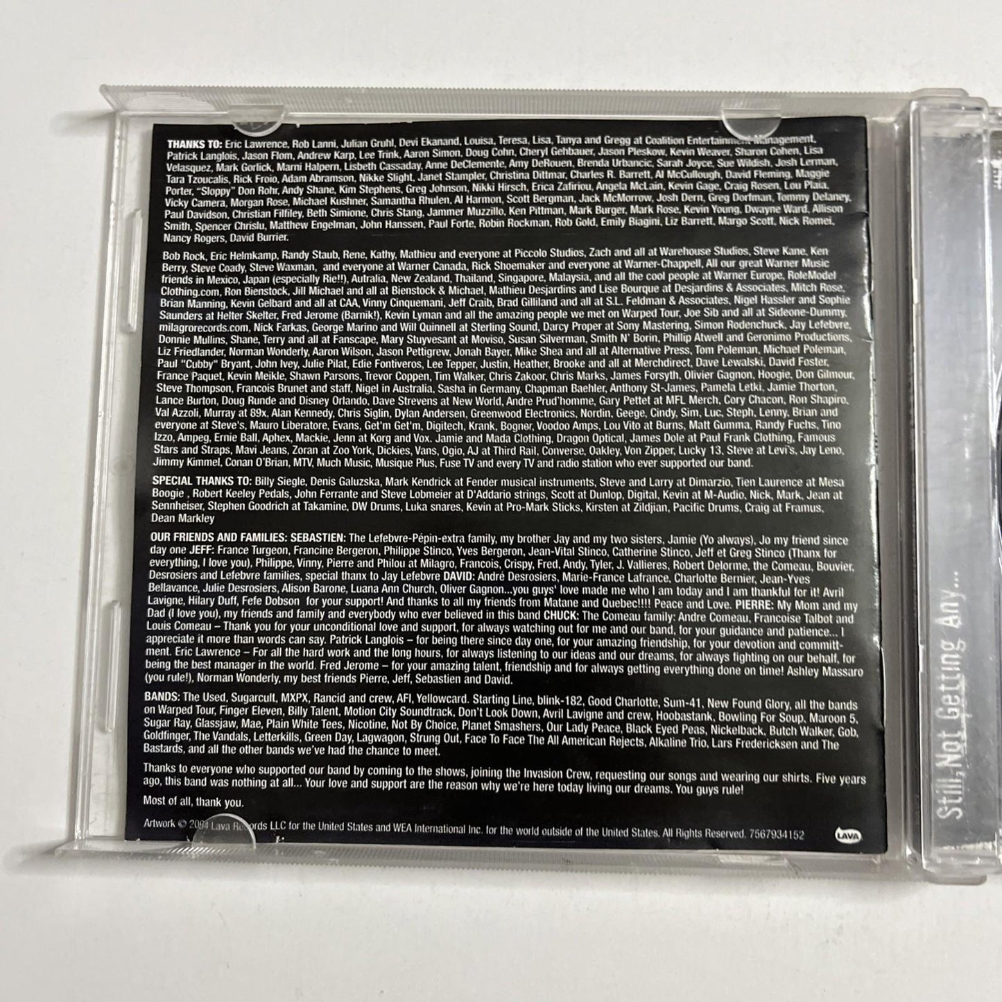 Simple Plan – Still Not Getting Any... (CD, 2004) Australia 7567934152