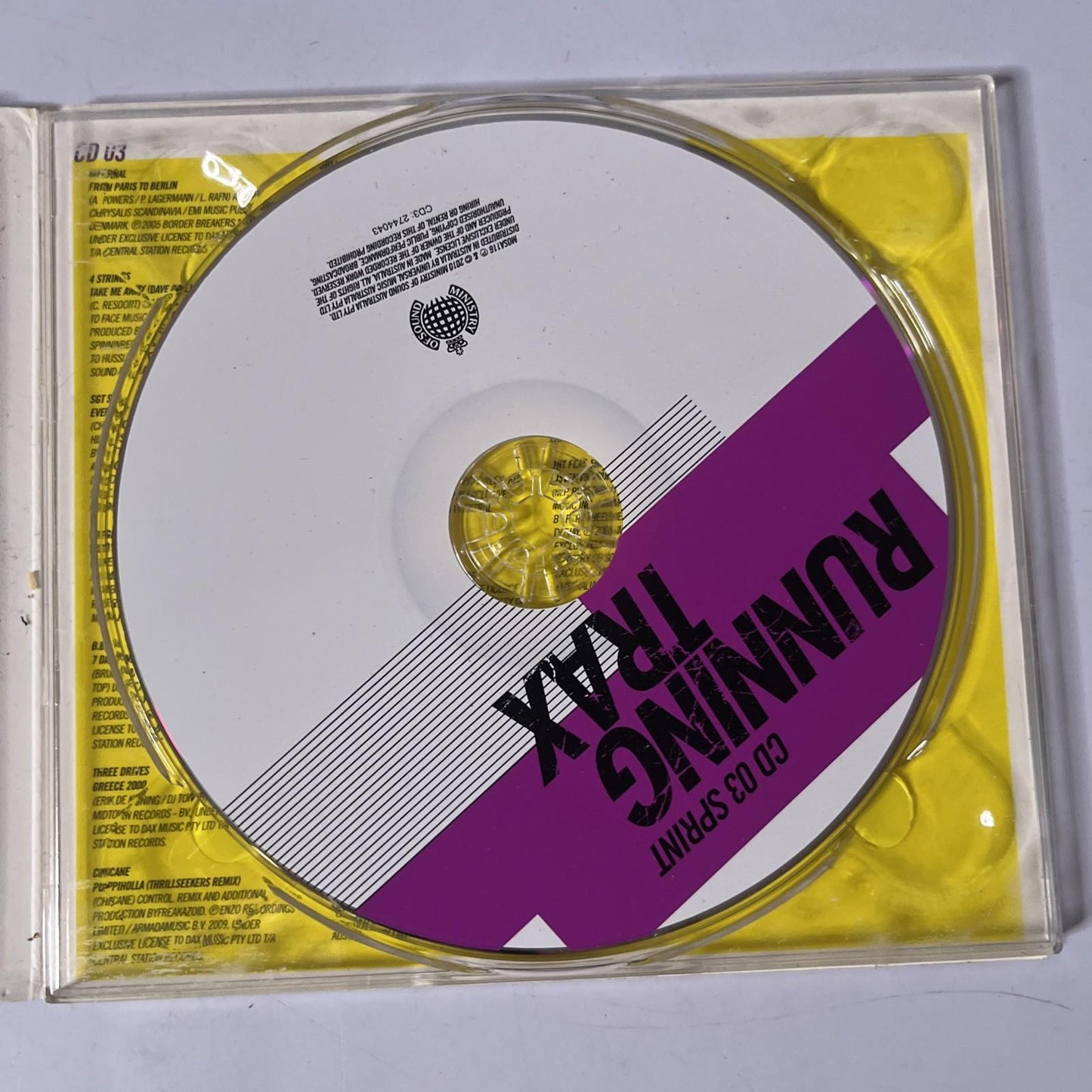 Various – Running Trax (CD, 2010) Australia 3-Discs Digipak MOSA116