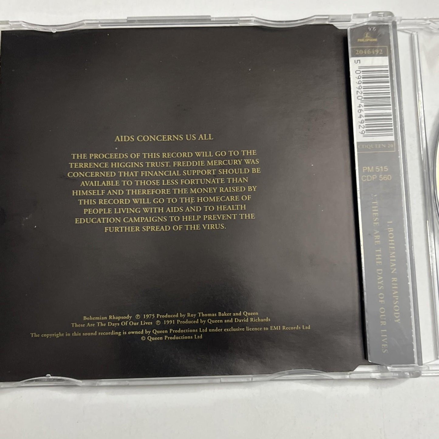 Queen – Bohemian Rhapsody / These Are The Days Of Our Lives (CD, 1991)