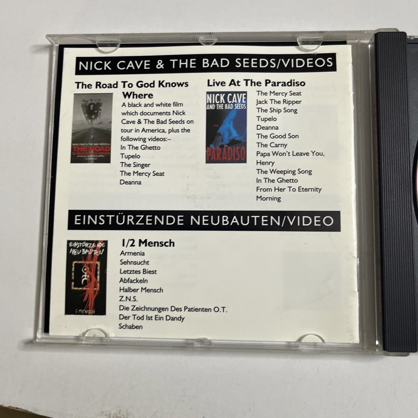 Nick Cave & The Bad Seeds – The Good Son (CD, 1990) UK *Signed Copy CD STUMM 76
