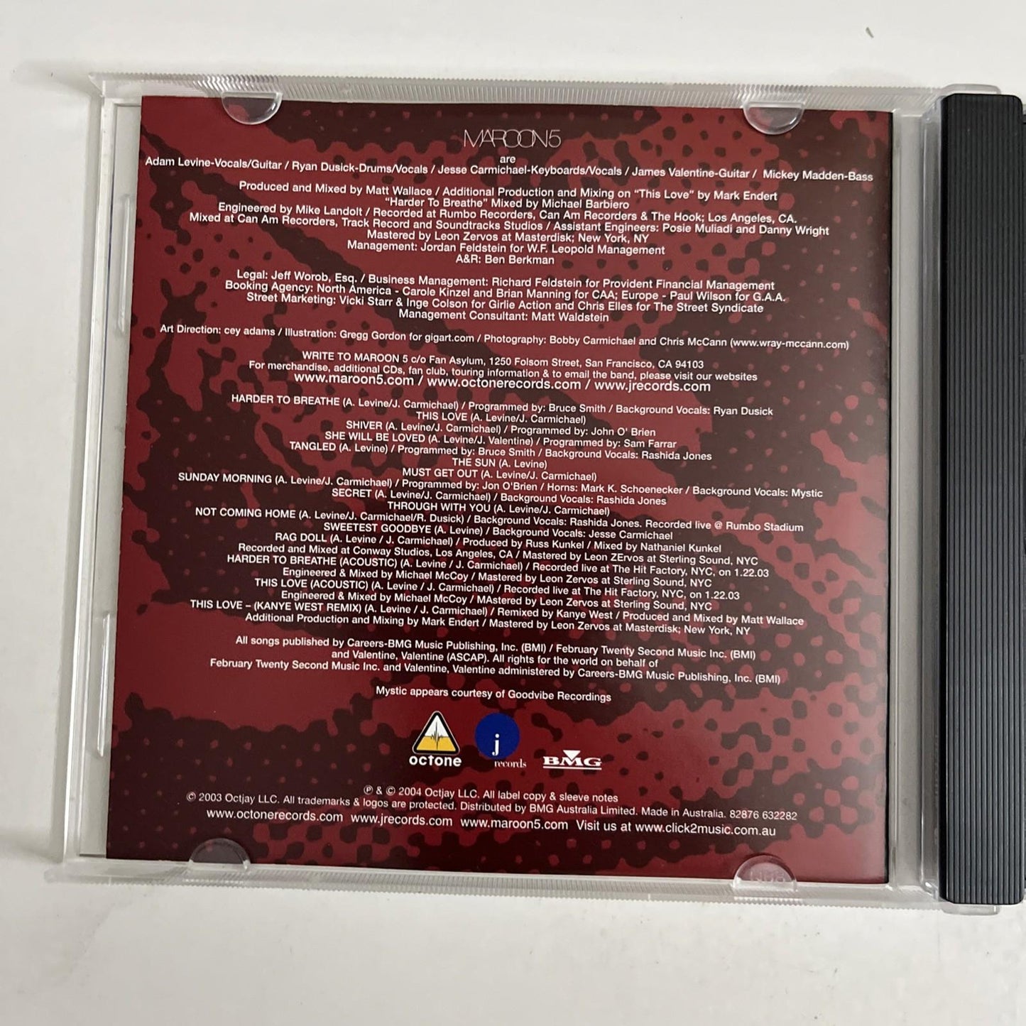 Maroon 5 – Songs About Jane (CD, 2004) Australia 82876 63228 2