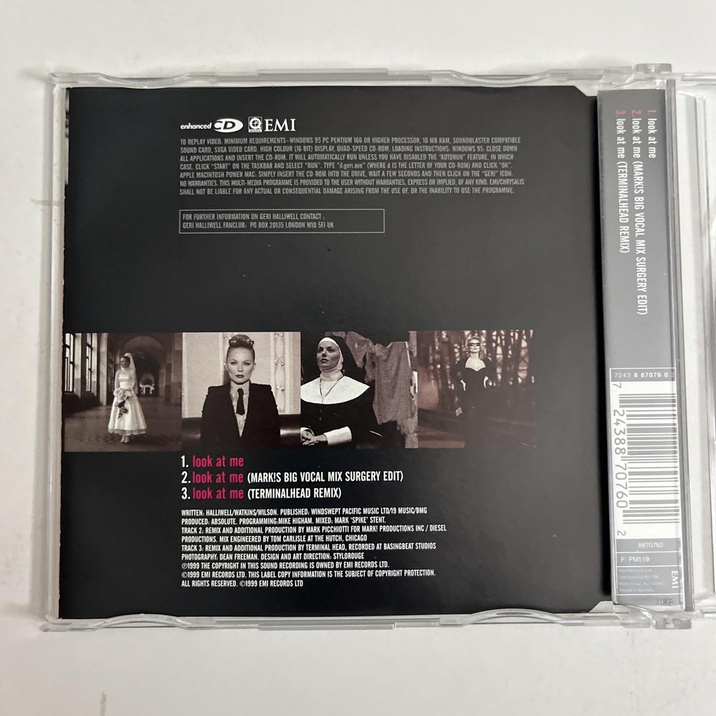 Geri Halliwell – Look At Me (CD, 1999) Australia Single 8870760