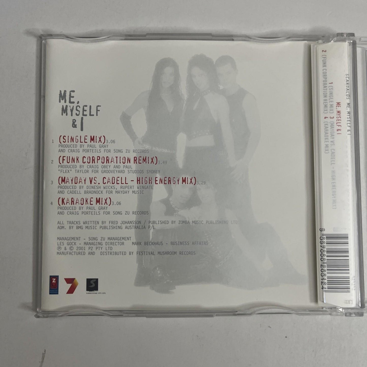 Scandal'Us – Me, Myself & I (CD, 2001) Australia 020312
