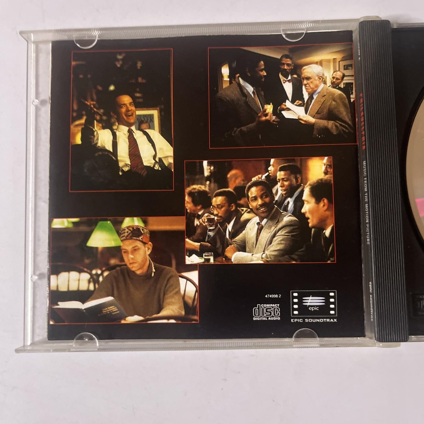 Philadelphia (Music From The Motion Picture) (CD, 1993) Australia 474998 2