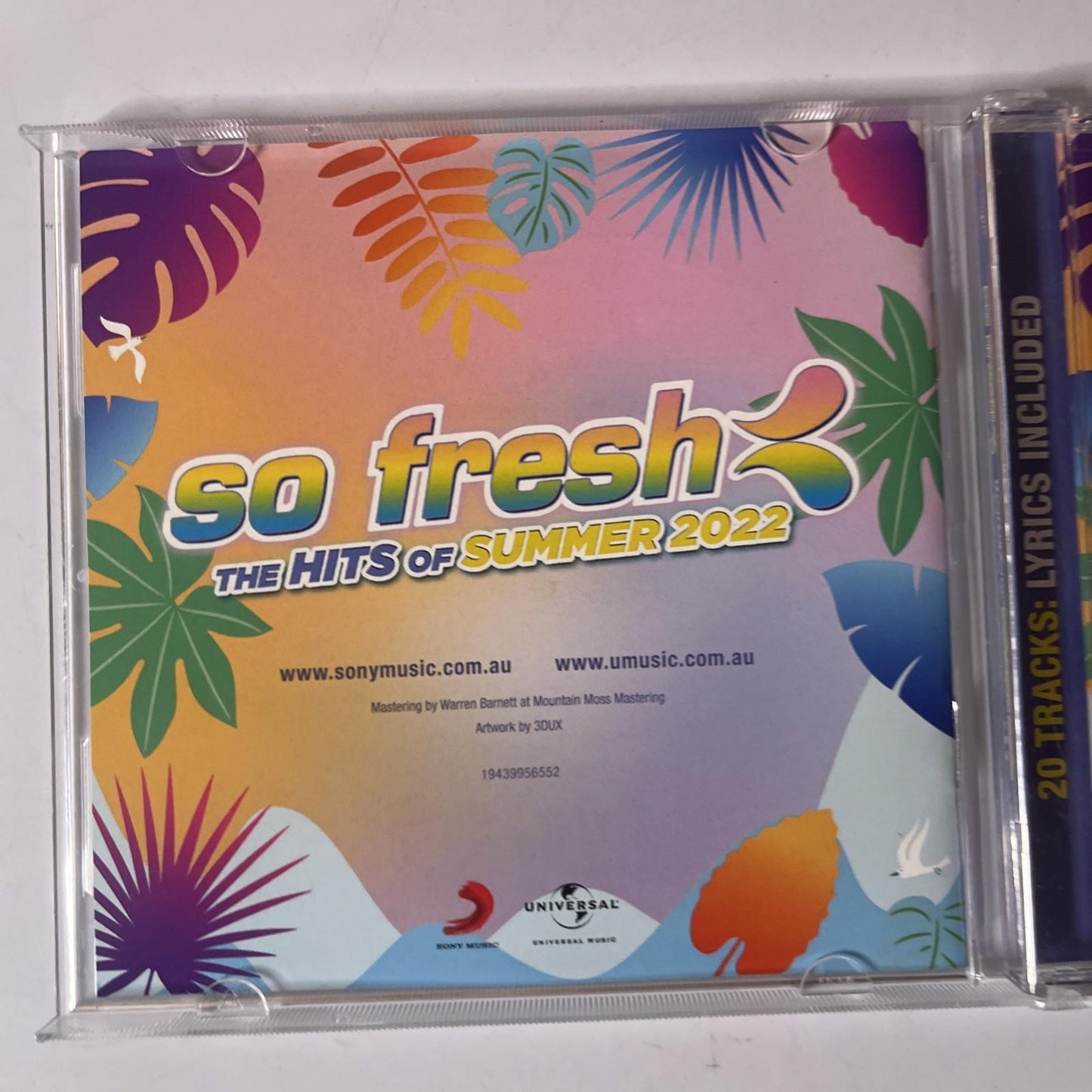 Various – So Fresh: The Hits of Summer 2022 (CD, 2021) Australia 19439956552