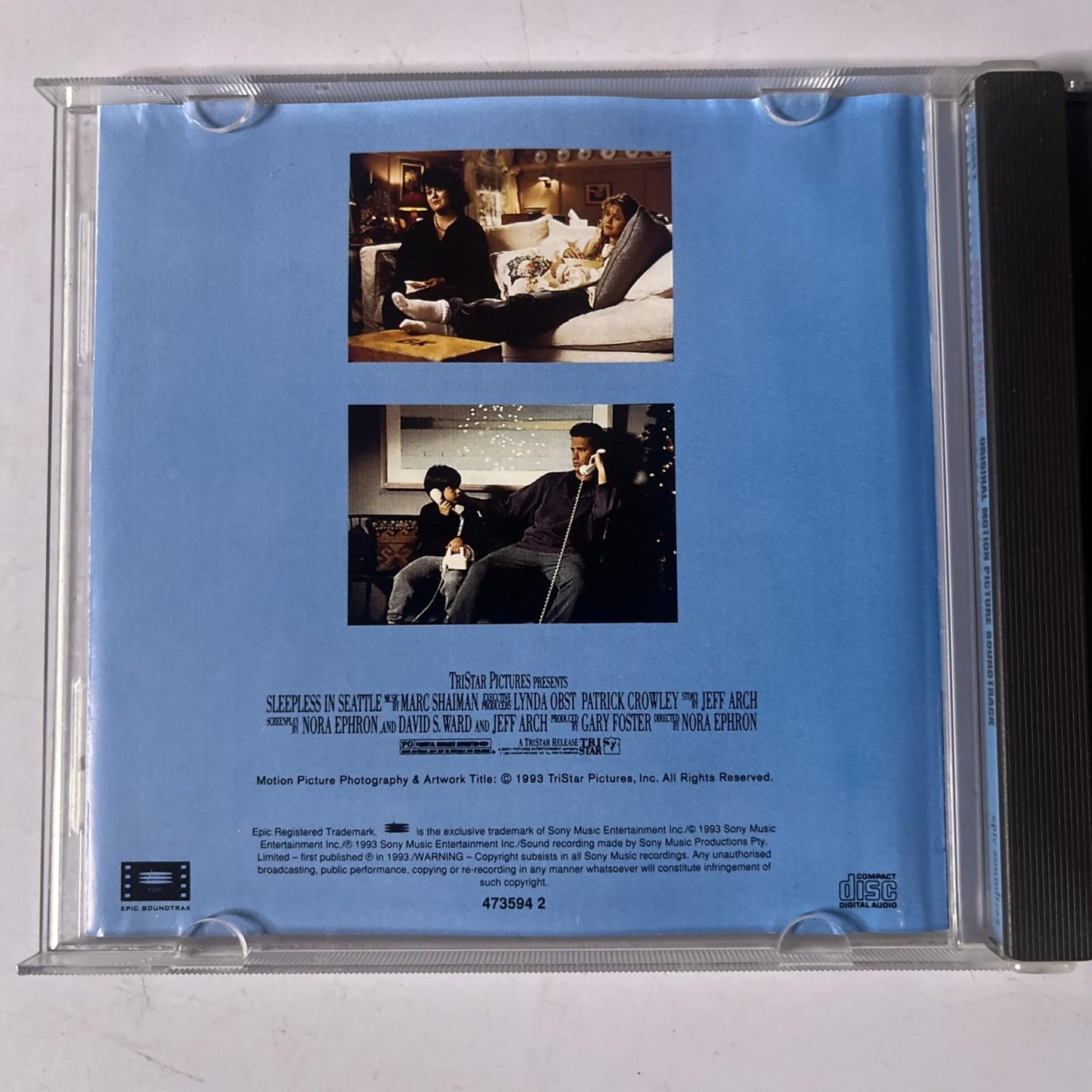 Sleepless In Seattle (Original Motion Picture Soundtrack) (CD, 1993) Australia 2