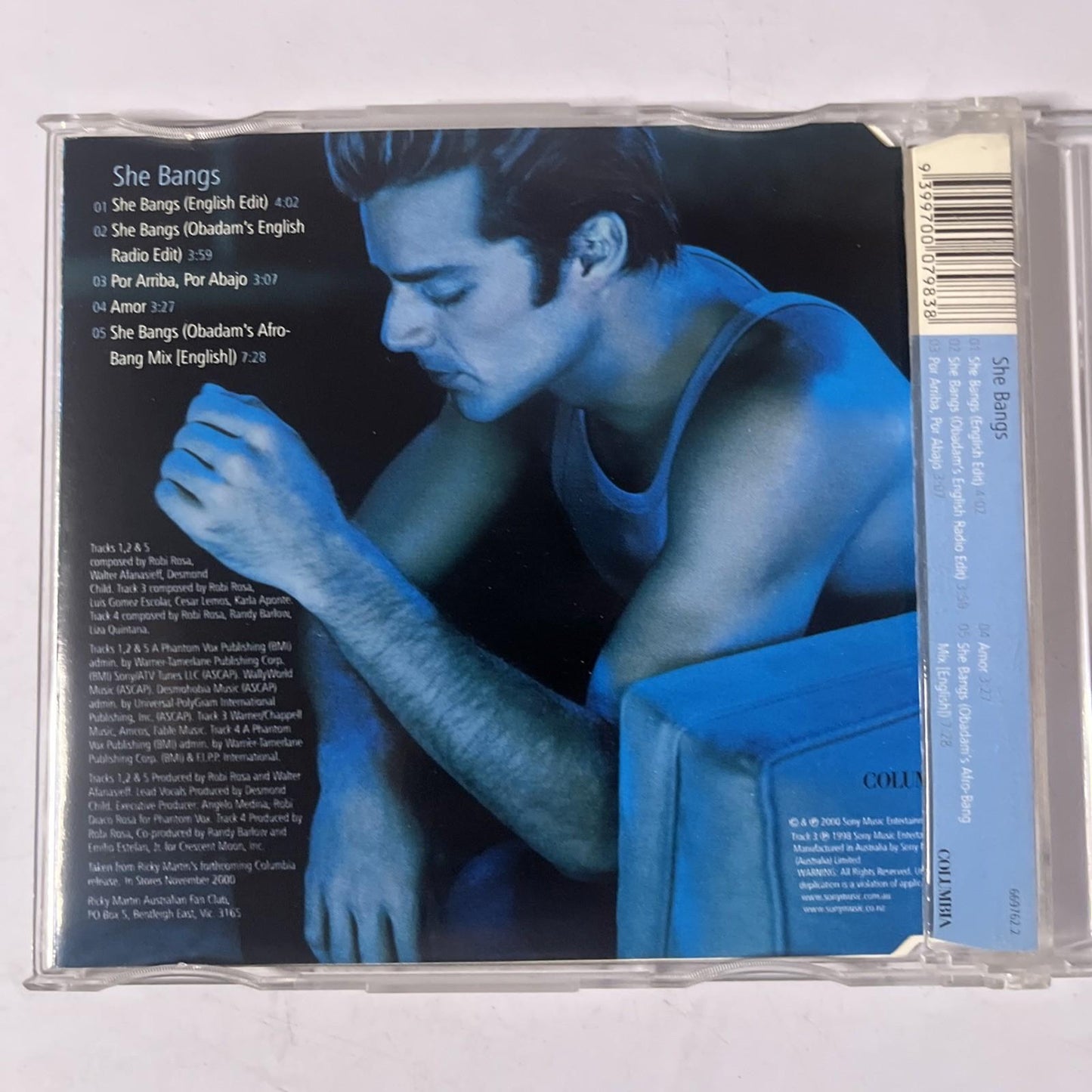 Ricky Martin – She Bangs (CD, 2000) Australia 669762.2