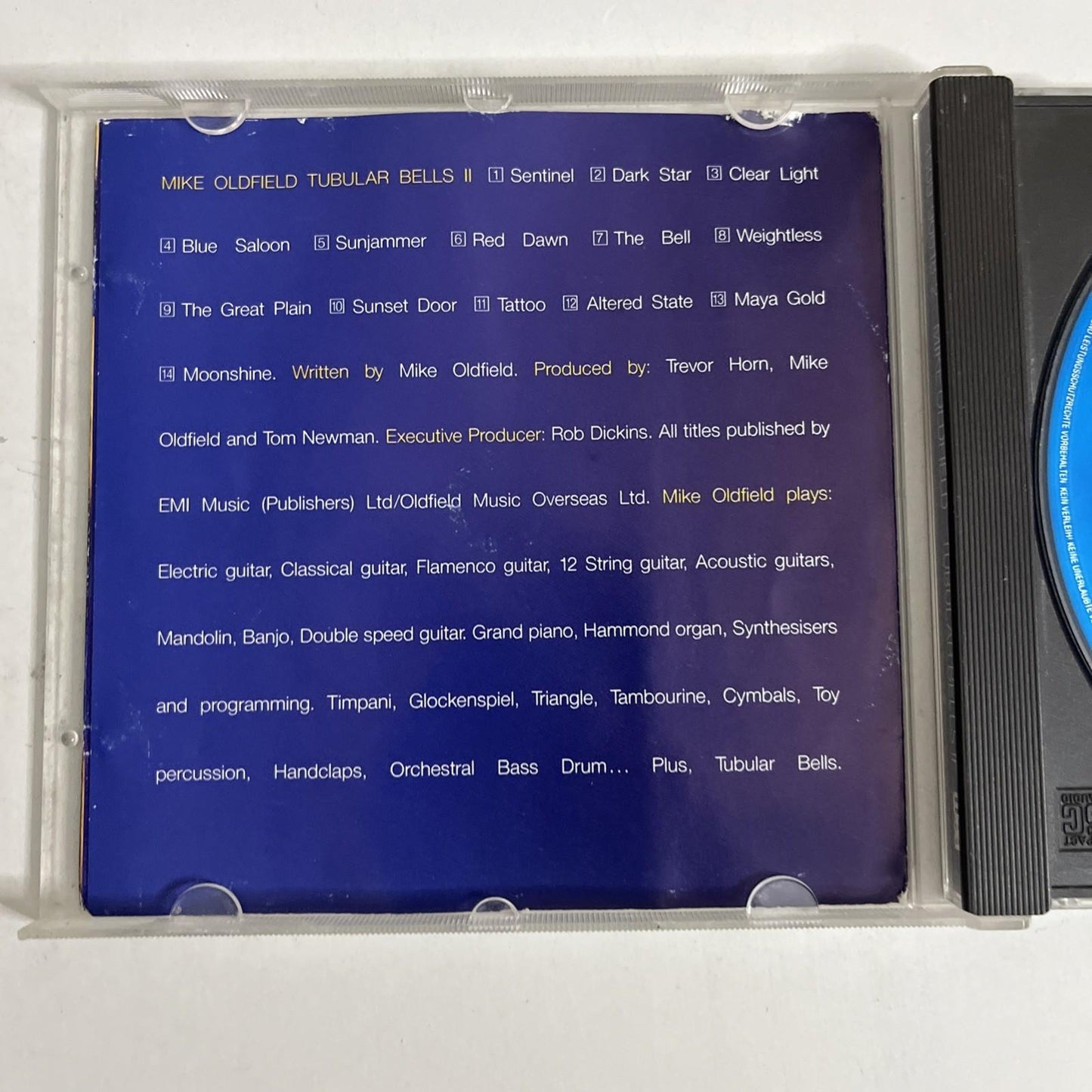 Mike Oldfield – Tubular Bells II (CD, 1993) Europe 4509-90618-2