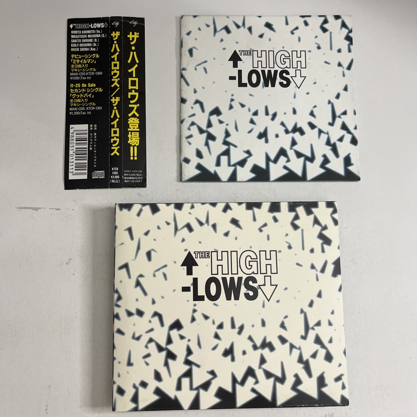 The High-Lows – The High-Lows (CD, 1995) Japan Digipak, Obi KTCR 1350