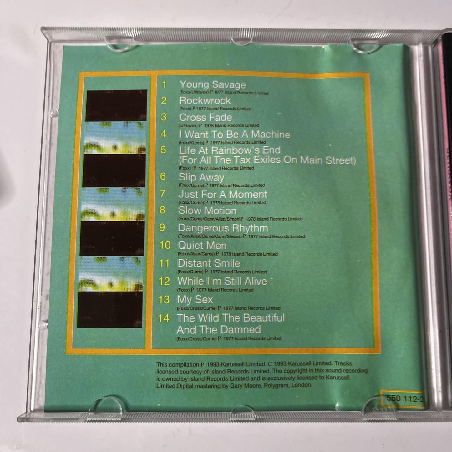 Ultravox – Slow Motion (CD, 1993) Europe 550 112-2